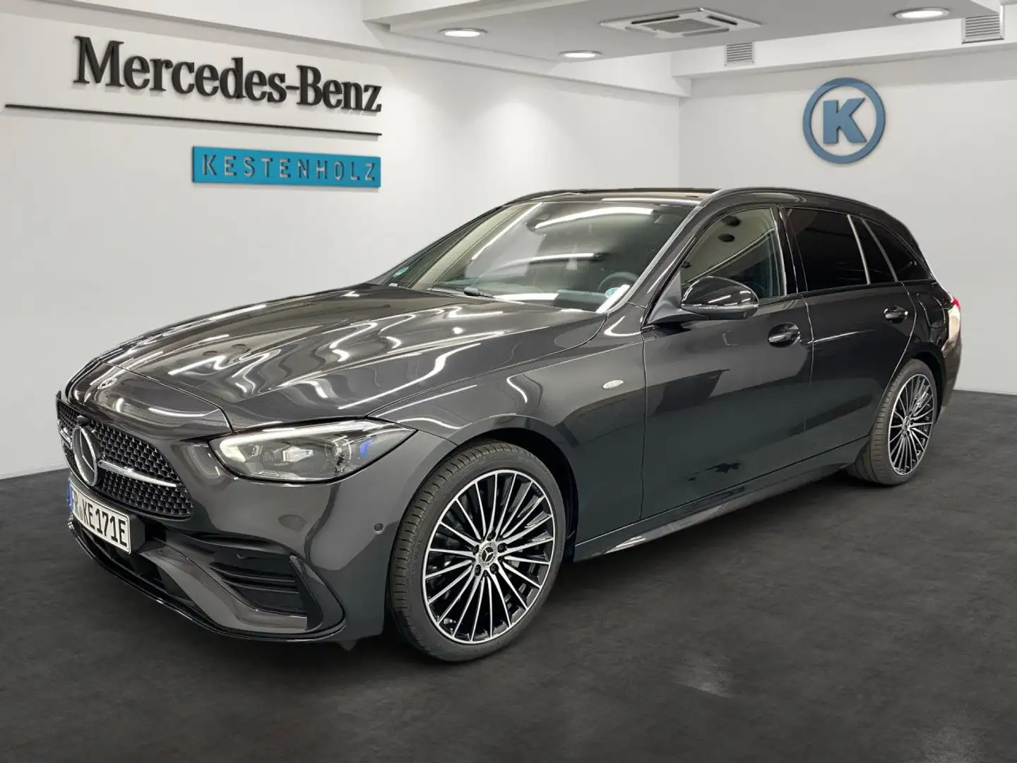 Mercedes-Benz C 300 de T AMG+AHK+PANO+PARK+DISTR+DIGITAL Grau - 2