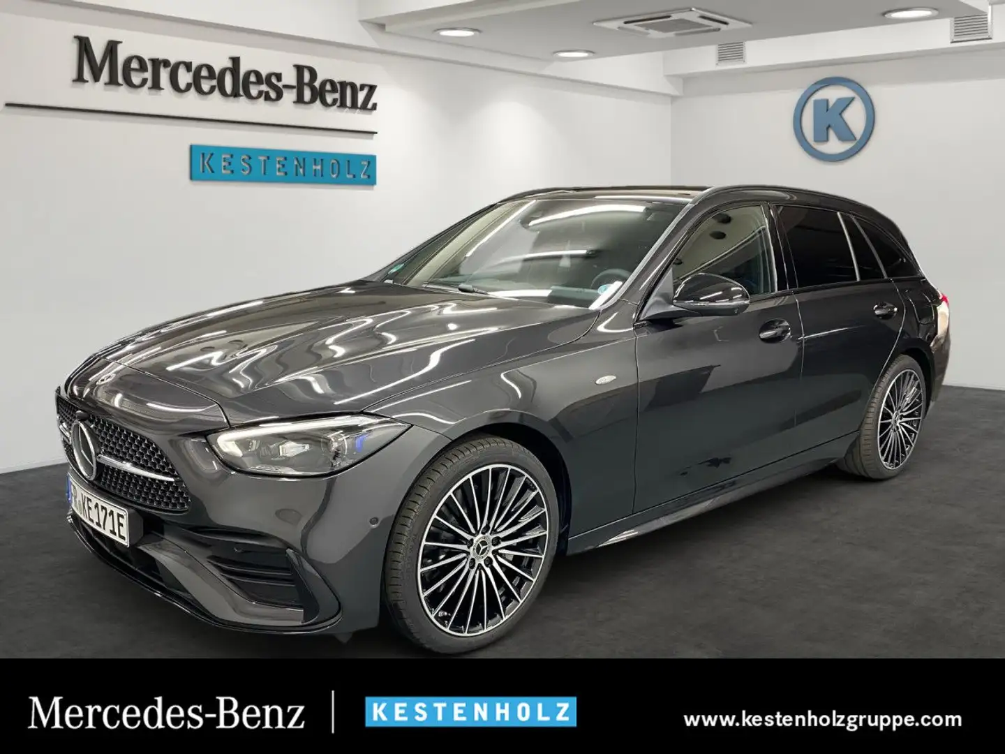 Mercedes-Benz C 300 de T AMG+AHK+PANO+PARK+DISTR+DIGITAL Grau - 1
