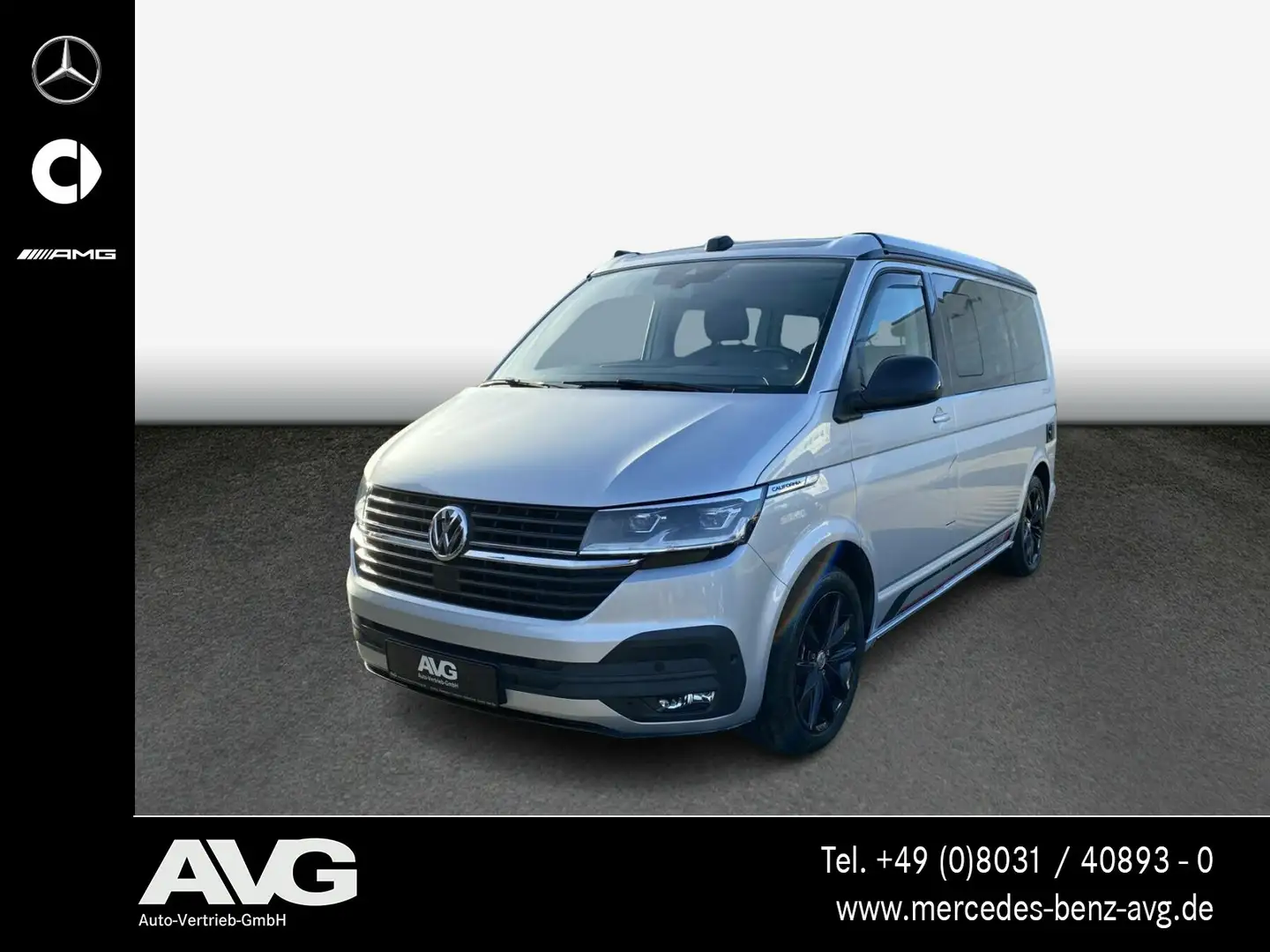 Volkswagen T6.1 California 2.0 TDI Ocean Edition 4M RFK AHK NAVI Navi/Autom. Zilver - 1