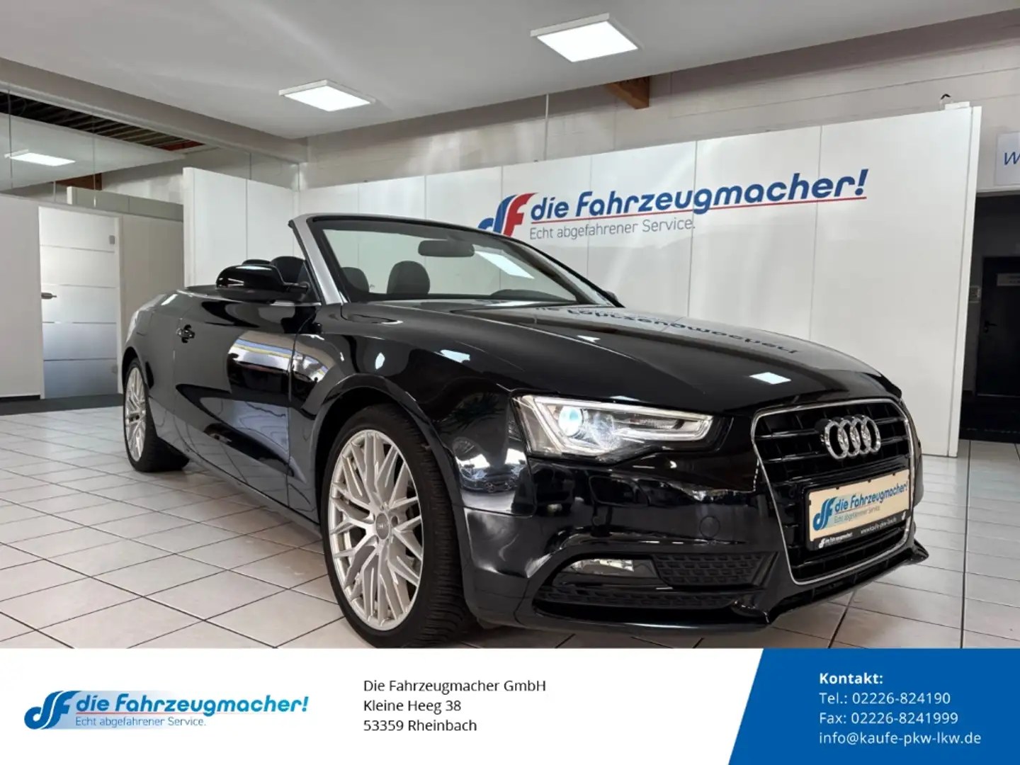 Audi A5 Cabriolet 2.0 TDI Navi Leder Soundsystem Bi-Xenon Schwarz - 1
