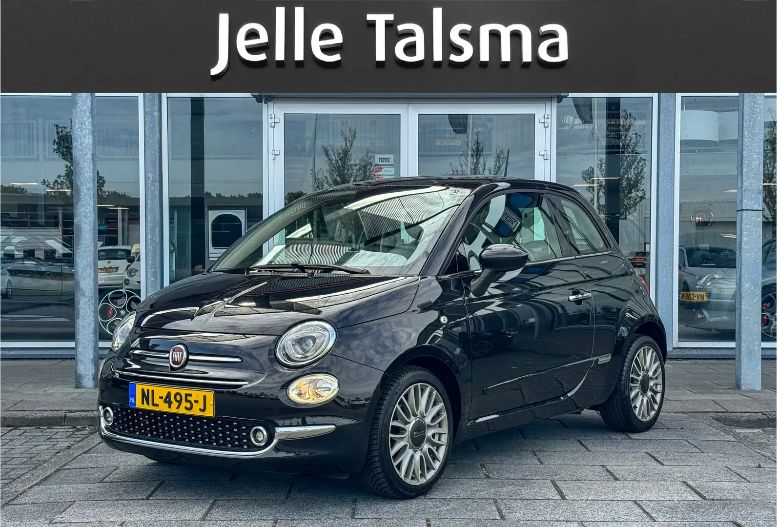 Fiat 500 TwinAir Turbo Lounge | Navigatie | 16" Lichtmetale Zwart - 1