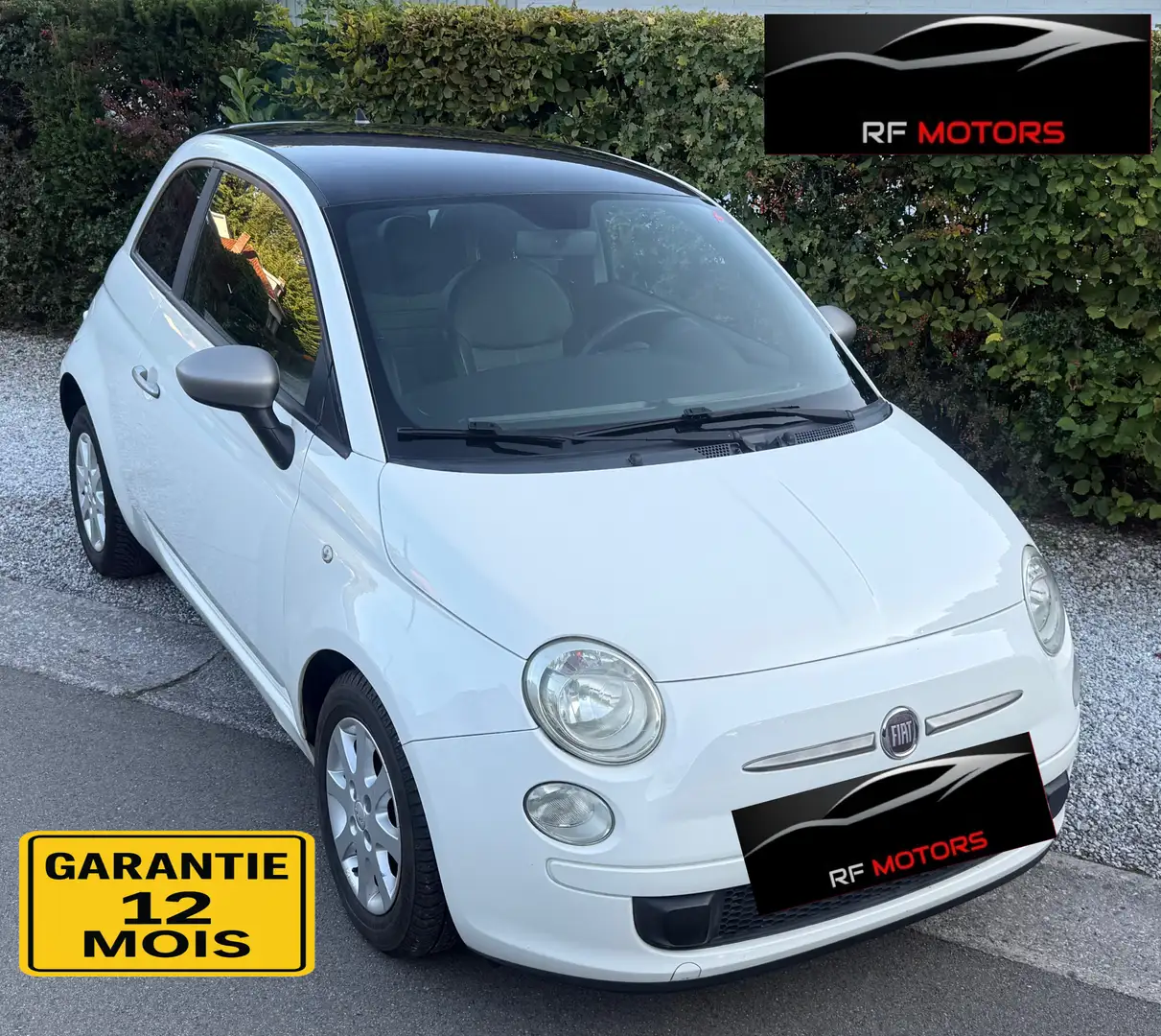 Fiat 500 🇮🇹🇮🇹500 0.9 T TwinAir Sport Stop GARAN Blanc - 1