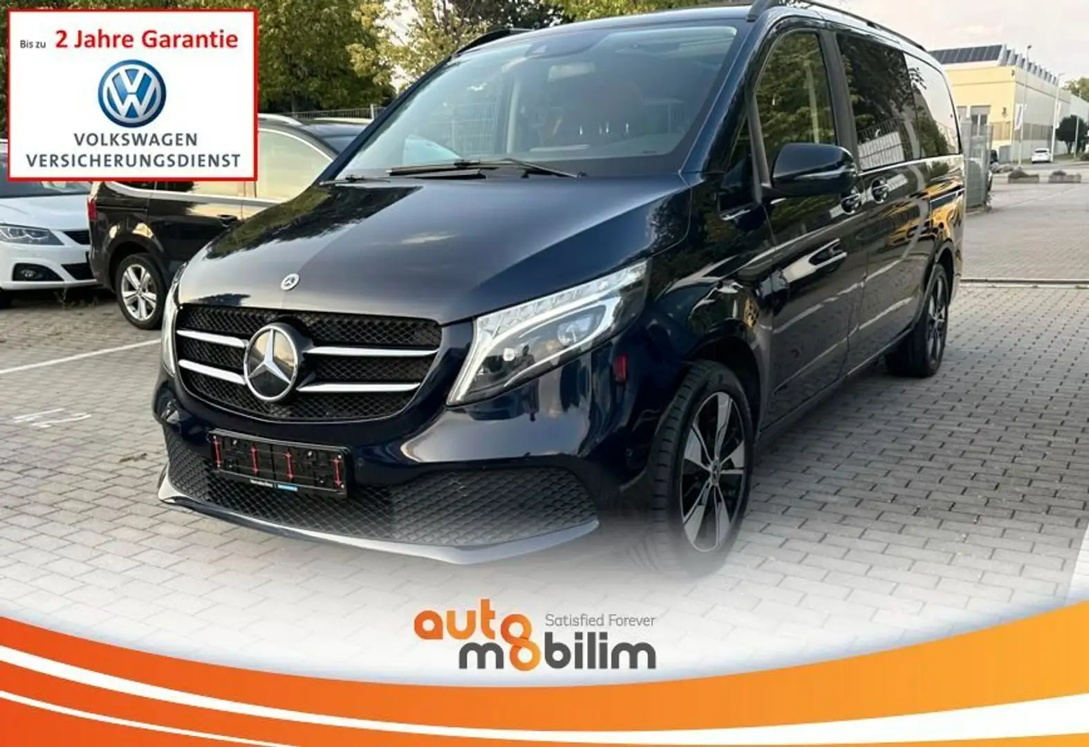 Mercedes-Benz V 300 d EDITION Lang 7-Sitz |PANO |AHK |LED |KAM Bleu - 1