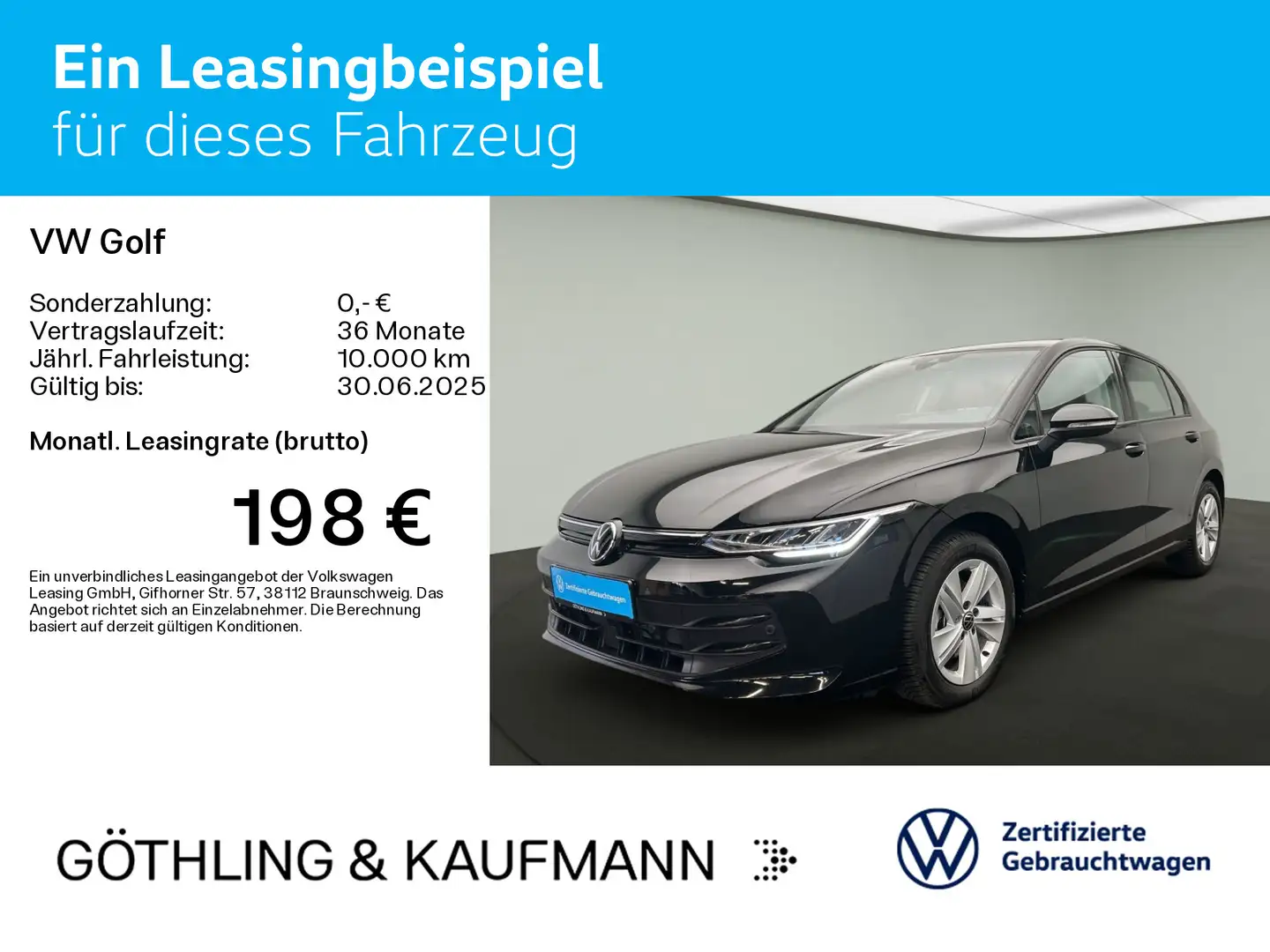 Volkswagen Golf Life 1.5 TSI 85kW 6-Gang*AHK*NeuesModell*NA Zwart - 2