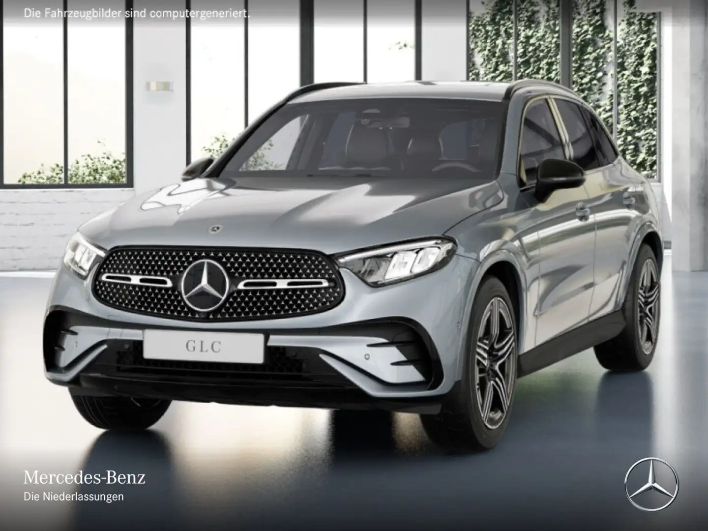 Mercedes-Benz GLC 200 4M AMG+NIGHT+AHK+LED+KAMERA+TOTW+KEYLESS Silver - 2