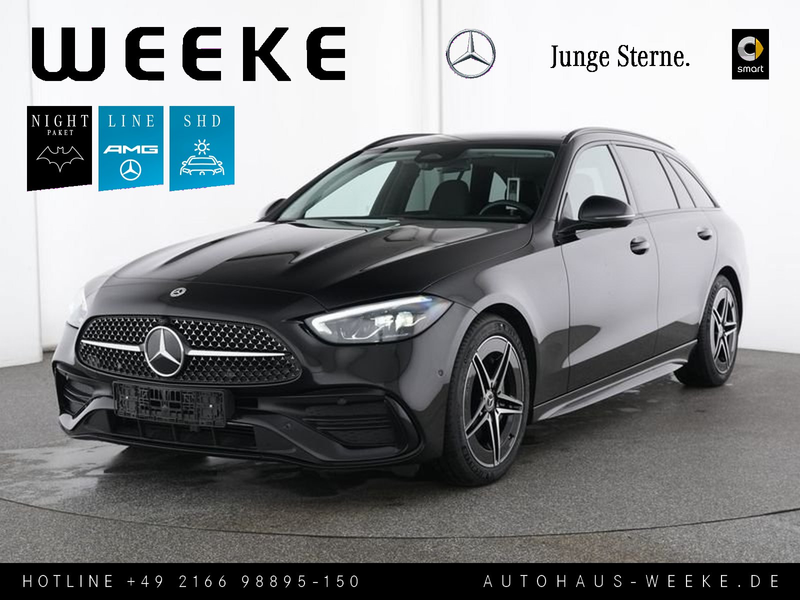 Mercedes-Benz C 180 T AMG Line+NIGHT+PANORAMA-SD+AHK+MEMORY+WI