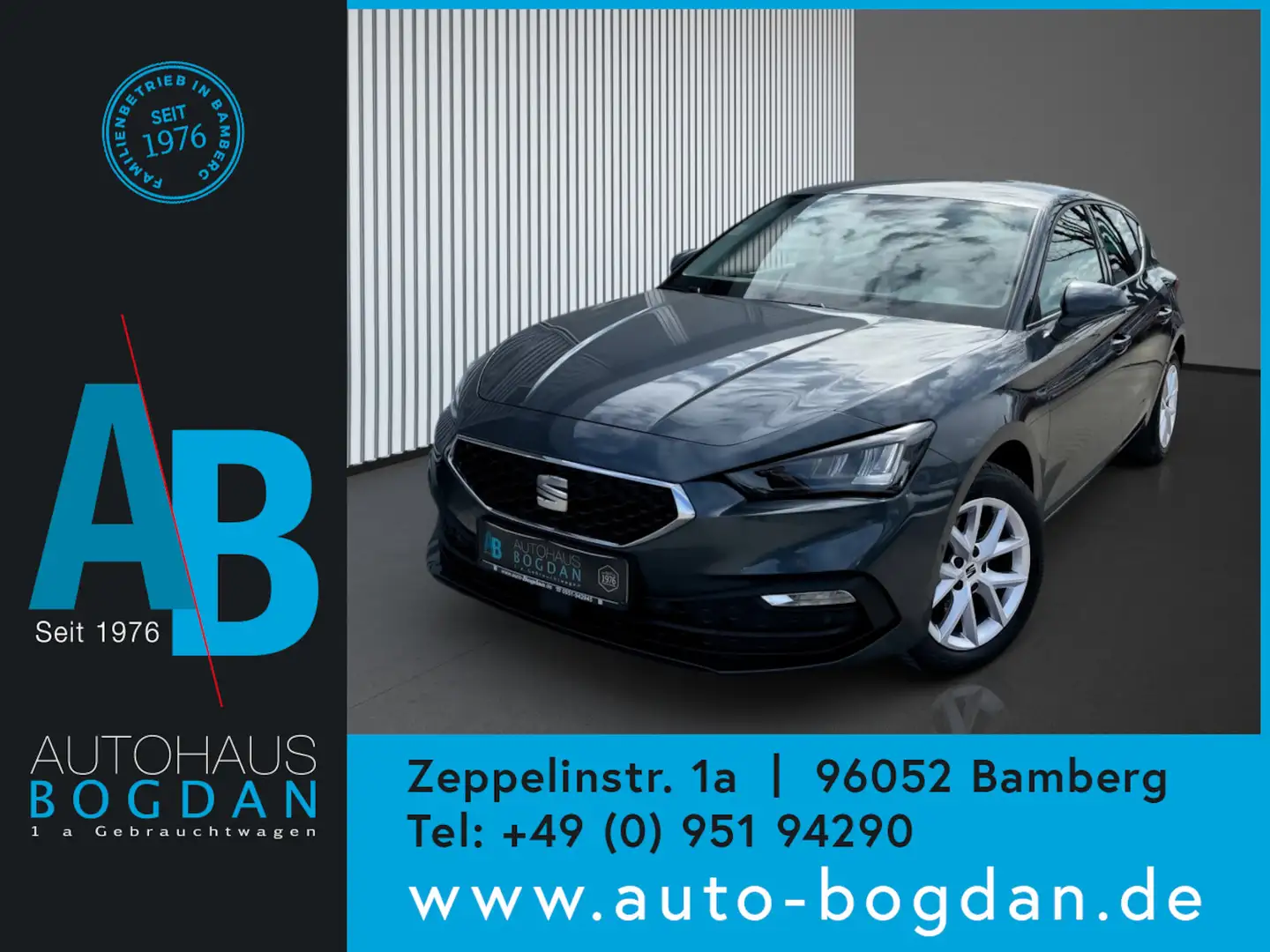 SEAT Leon Style LED*Navi*Kamera*adap.Tempomat*ParkAss. Grau - 1