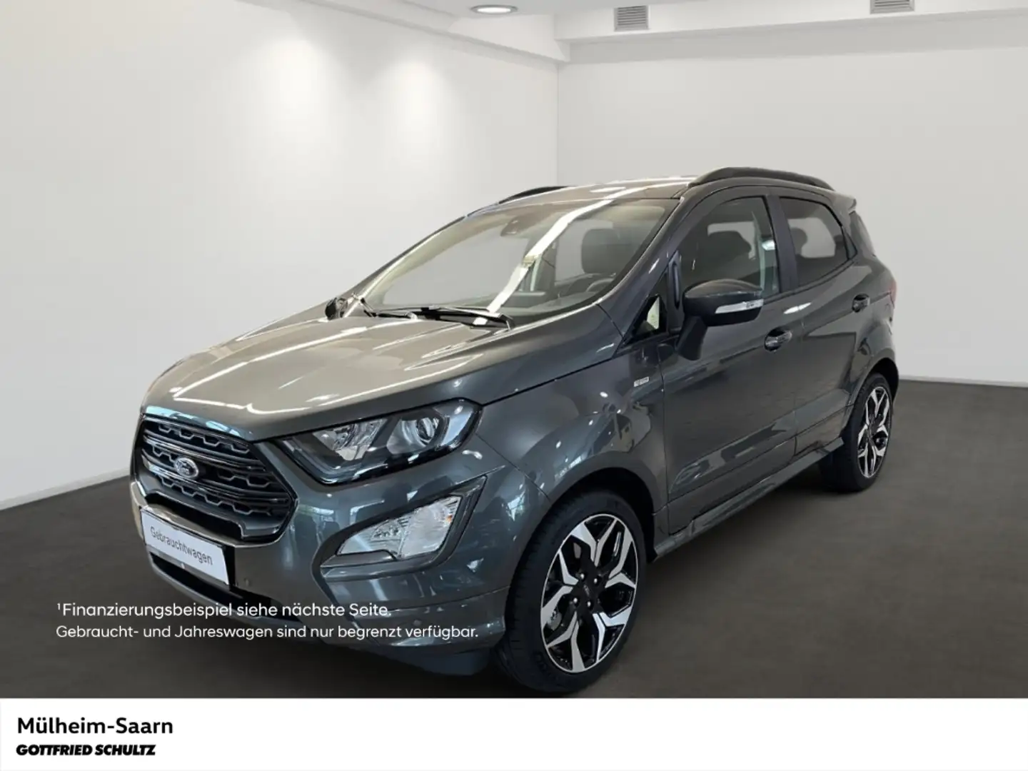 Ford EcoSport 1.0 EcoBoost ST-Line Anschlussgarantie LED Kamera Grijs - 1
