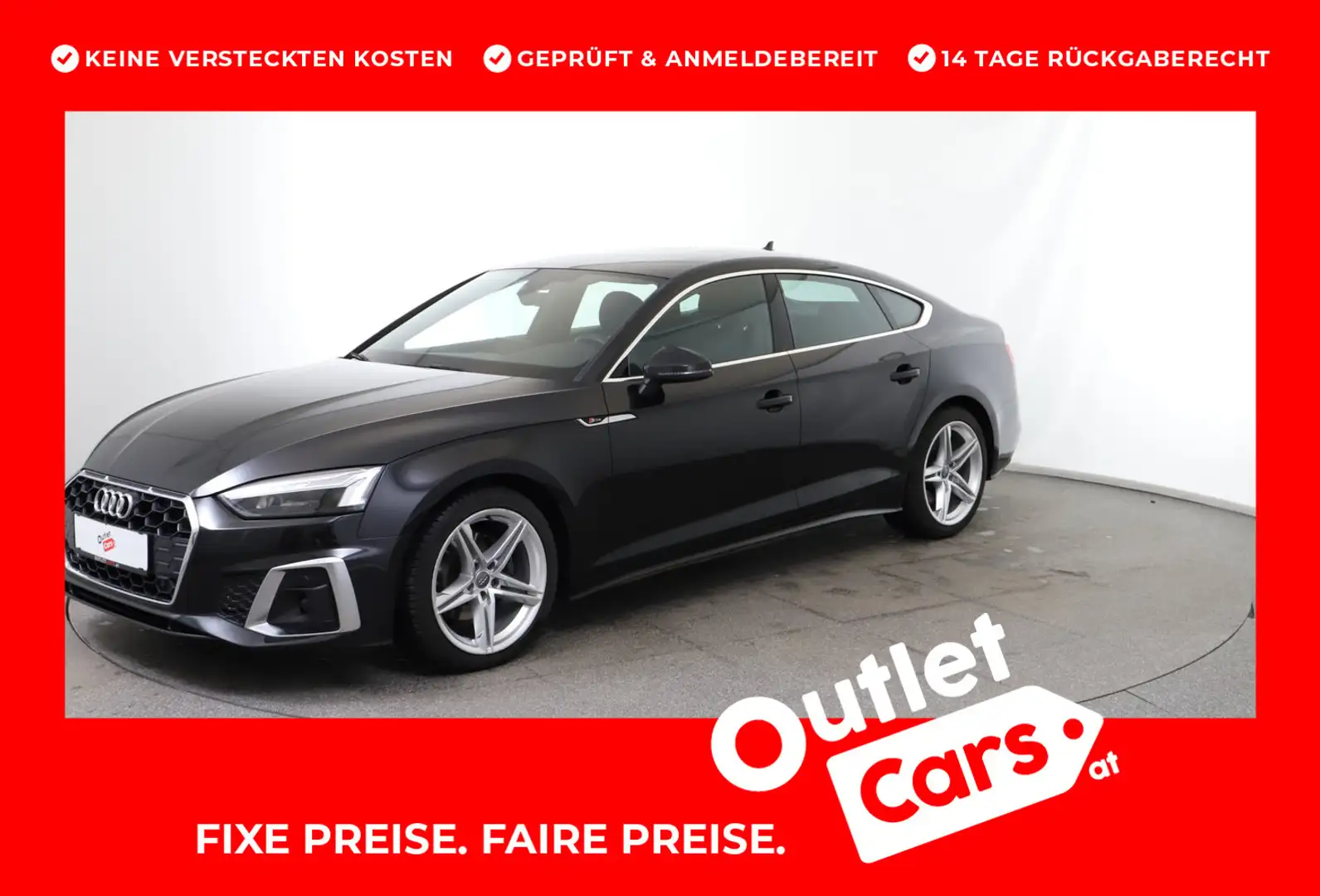 Audi A5 35 TDI S line Schwarz - 1
