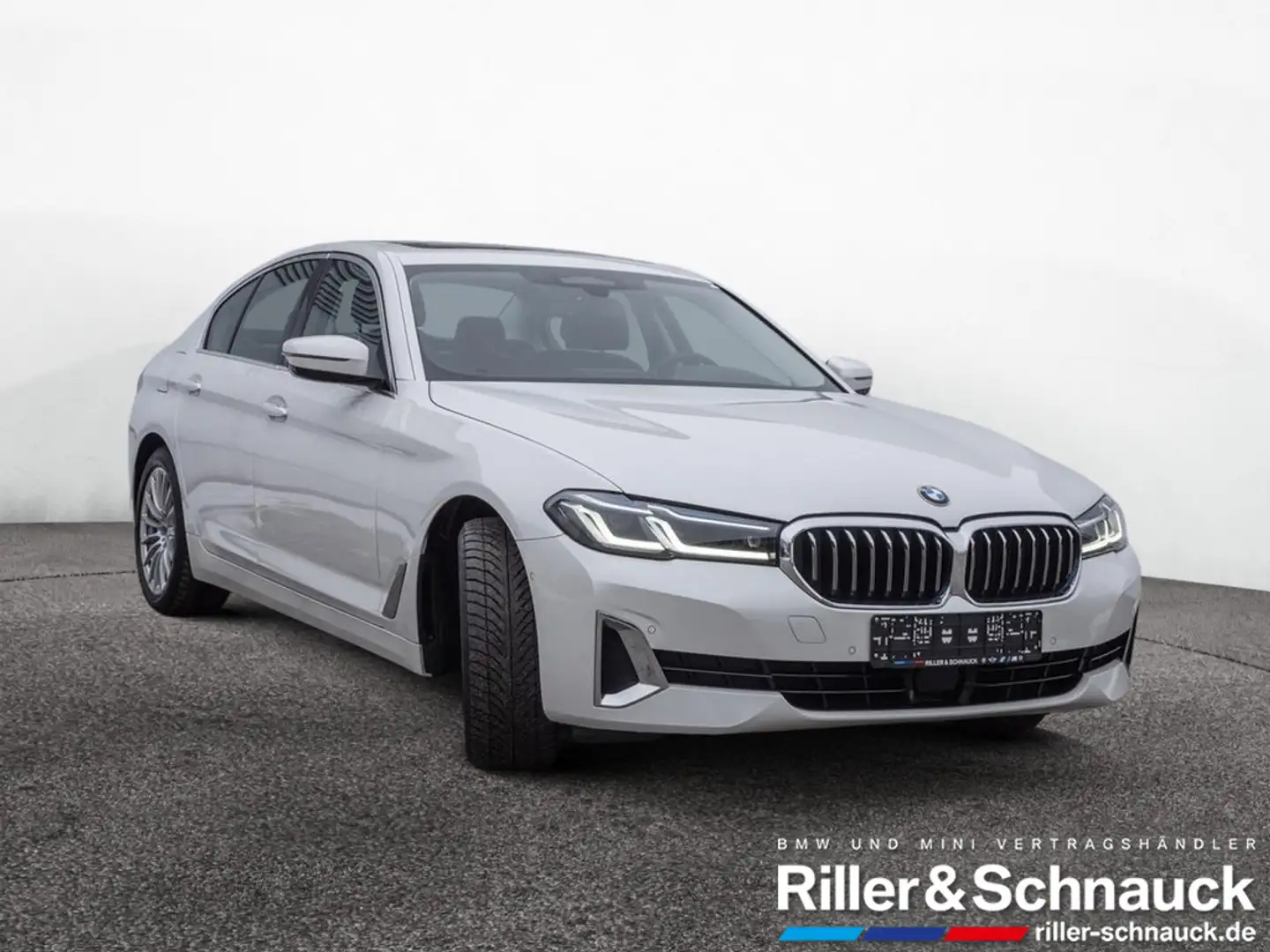 BMW 520 d Luxury Line LASER+HUD+AHK+LEDER+eGSD+ACC Blanc - 2