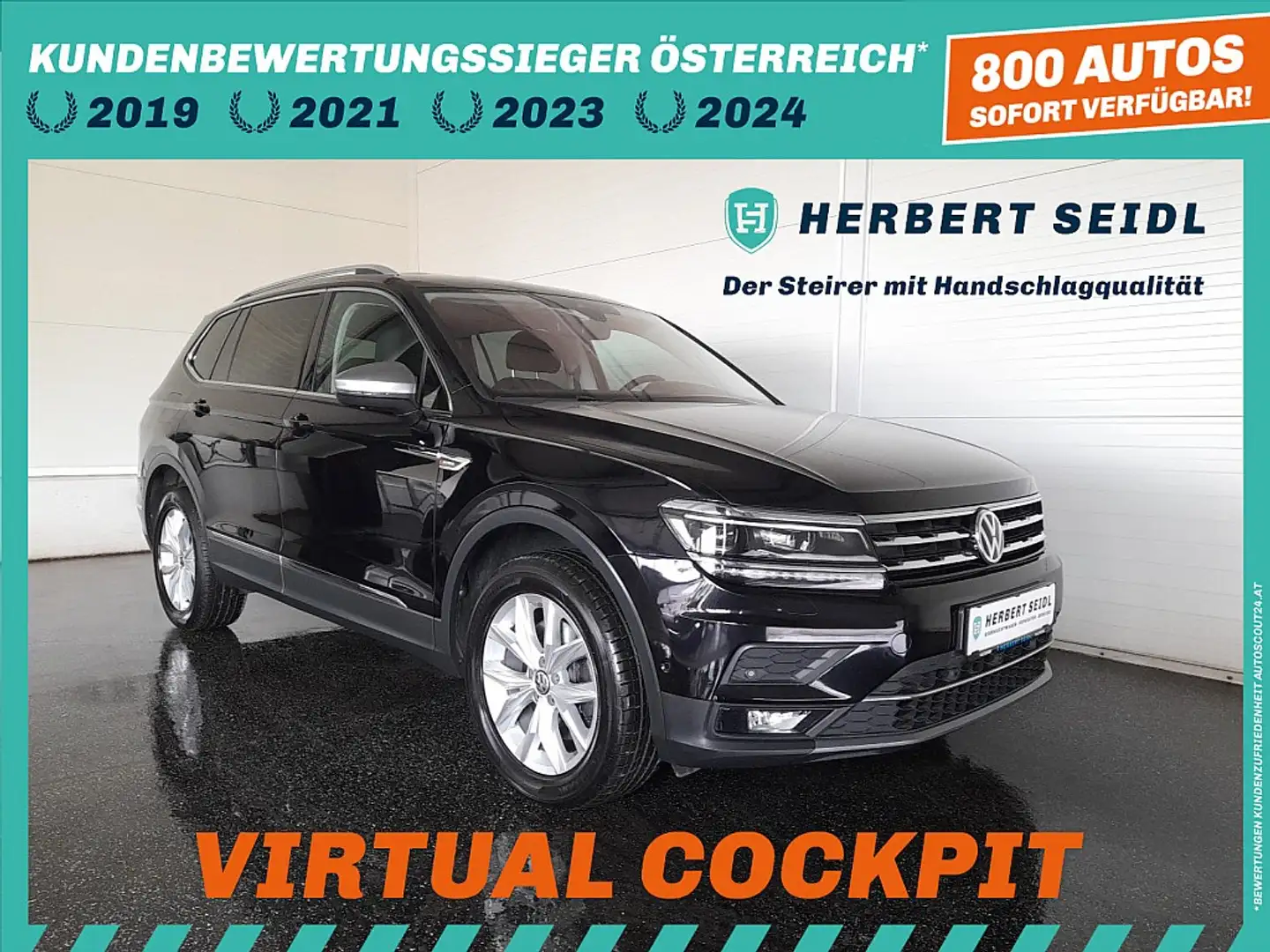 Volkswagen Tiguan Allspace HL 4x4 2,0 TDI DSG *7-SITZE / MATRIX-LED / VIRT... Schwarz - 1