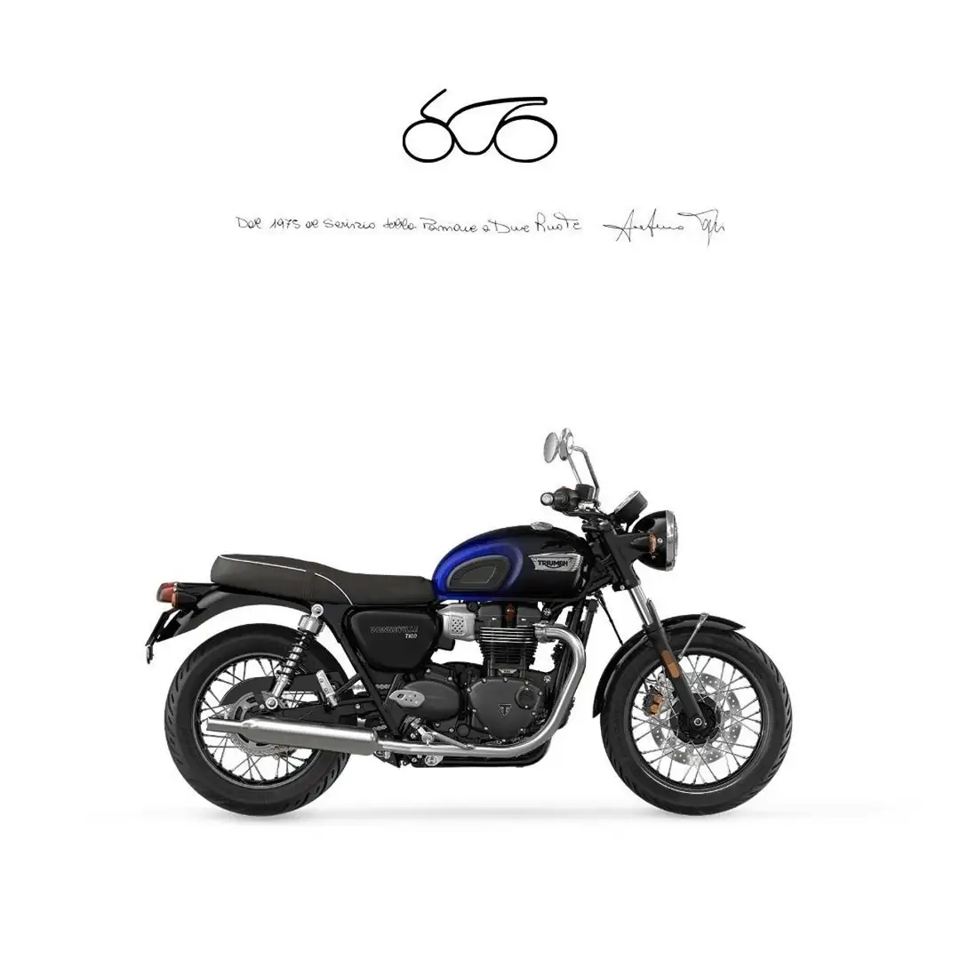 Triumph Bonneville T100 2024 Albastru - 1