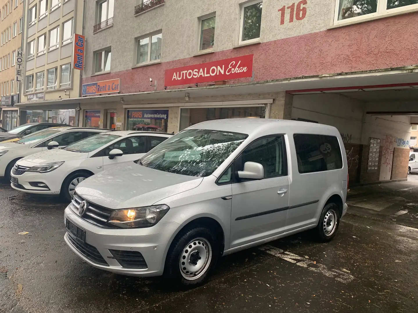Volkswagen Caddy 1,4 TGI NAVI PDC KLIMA 1 HAND Fernster BMT Grau - 1