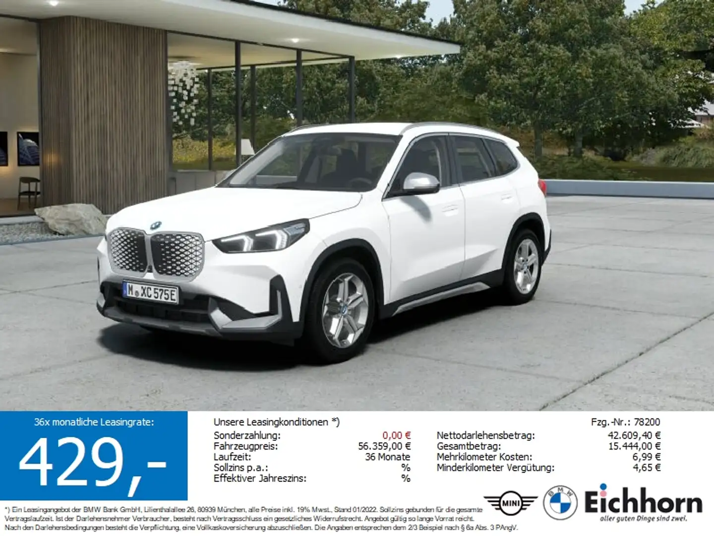 BMW iX1 eDrive20 Blanco - 1