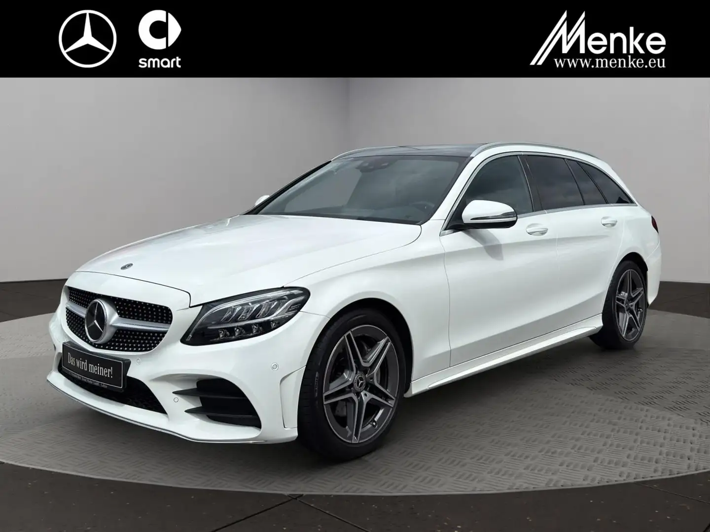 Mercedes-Benz C 220 d T-Mod AMG+Distronic+CarPlay+Kamera+Memo+ Biały - 1