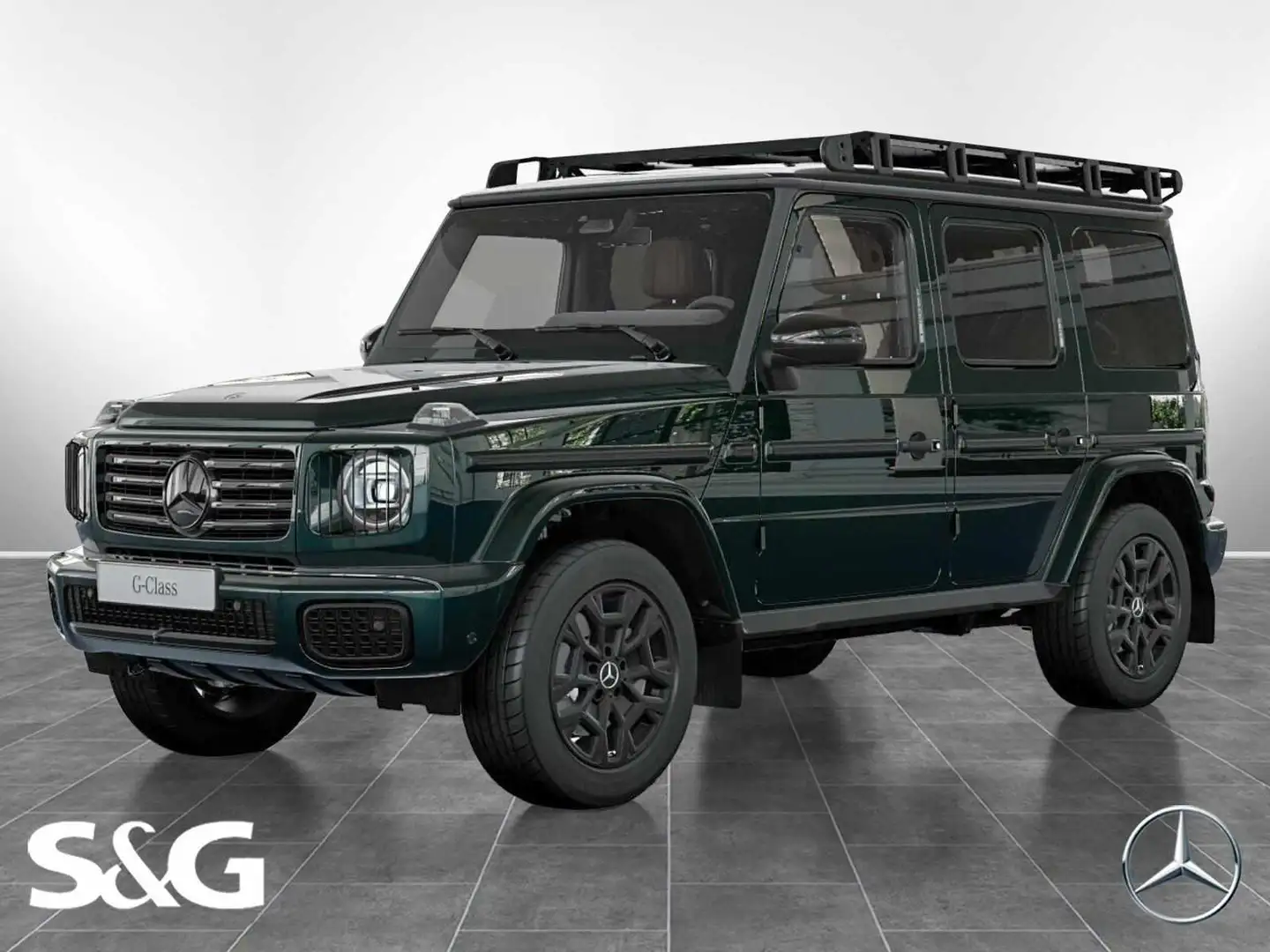 Mercedes-Benz G 450 d MBUX+RüKam+AHK+Standhzg+Dachgepäckträger Зелений - 1