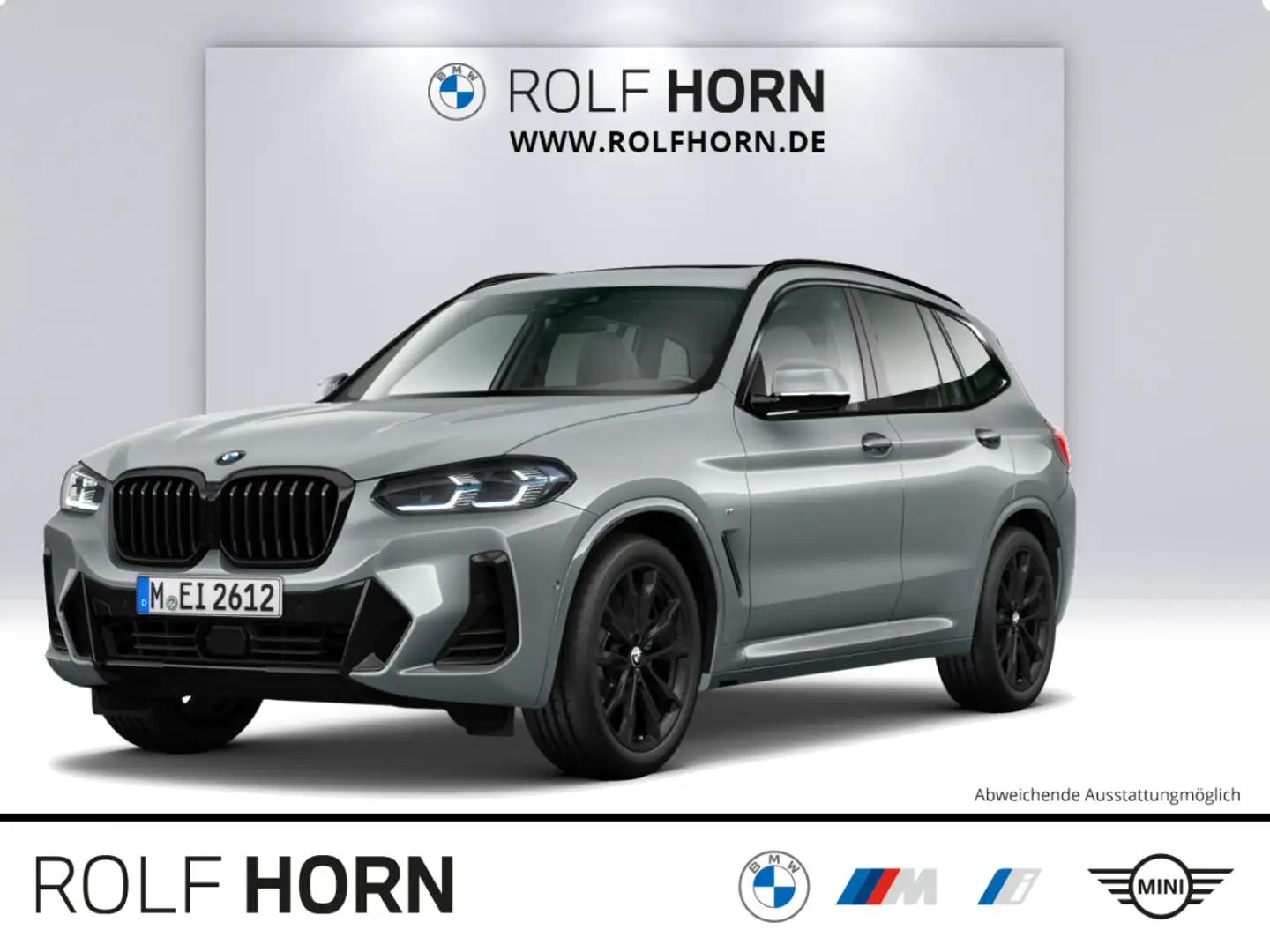 BMW X3 xDrive20d M Sportpakt 20" h/k Laser RfKam AHK Grau - 1
