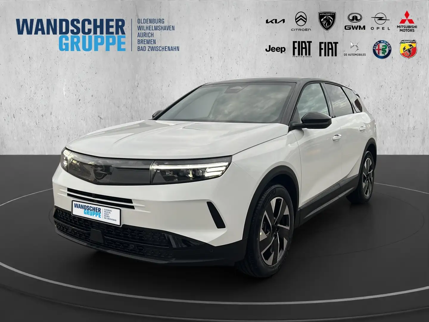 Opel Grandland 1.2 48V GS 360+HUD+Kam.+KeyLess+Navi Blanc - 1