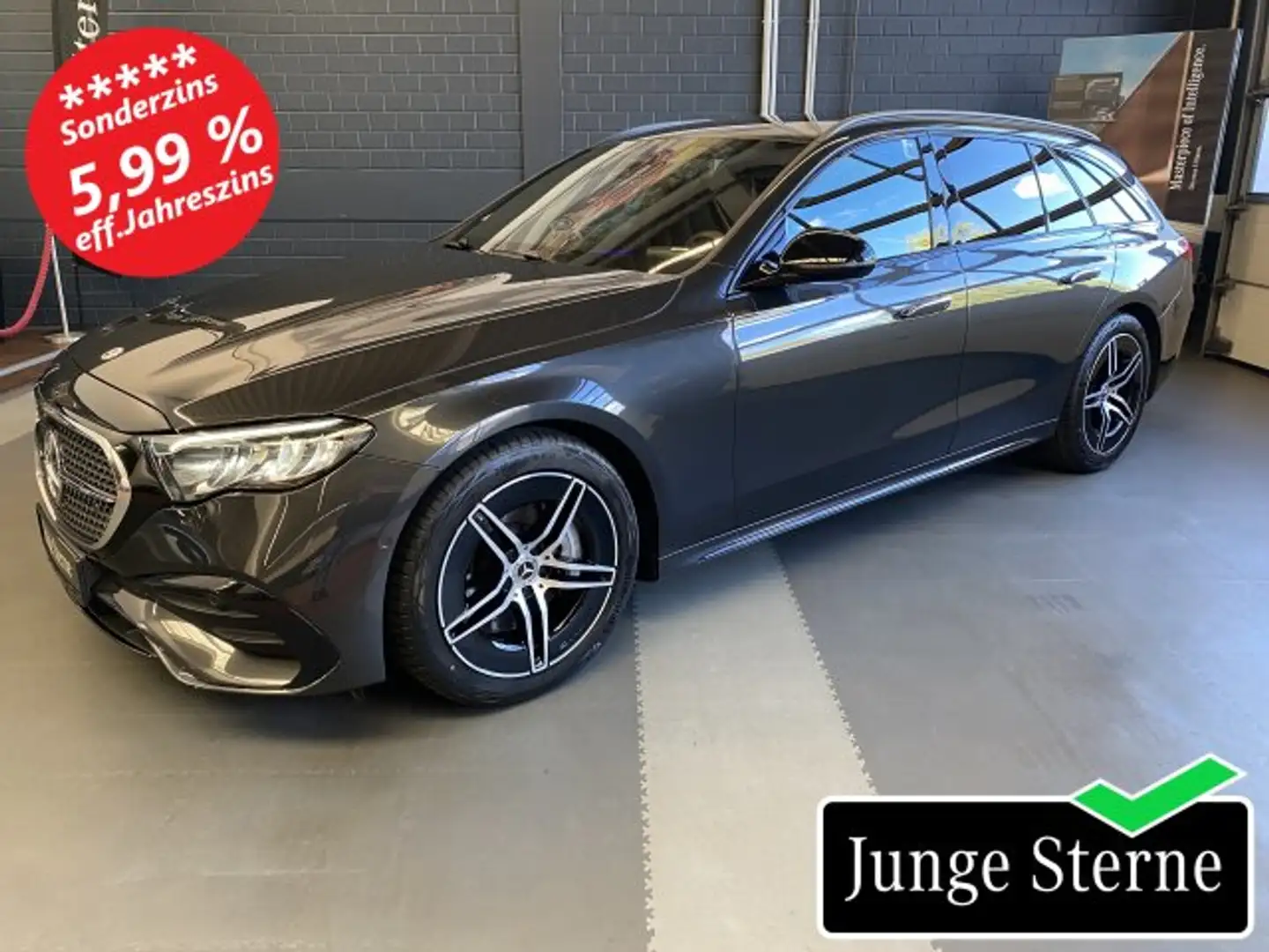 Mercedes-Benz E 220 E 220 d T AMG Adv. Night MBUX LED Distr. AHK ... Gris - 1