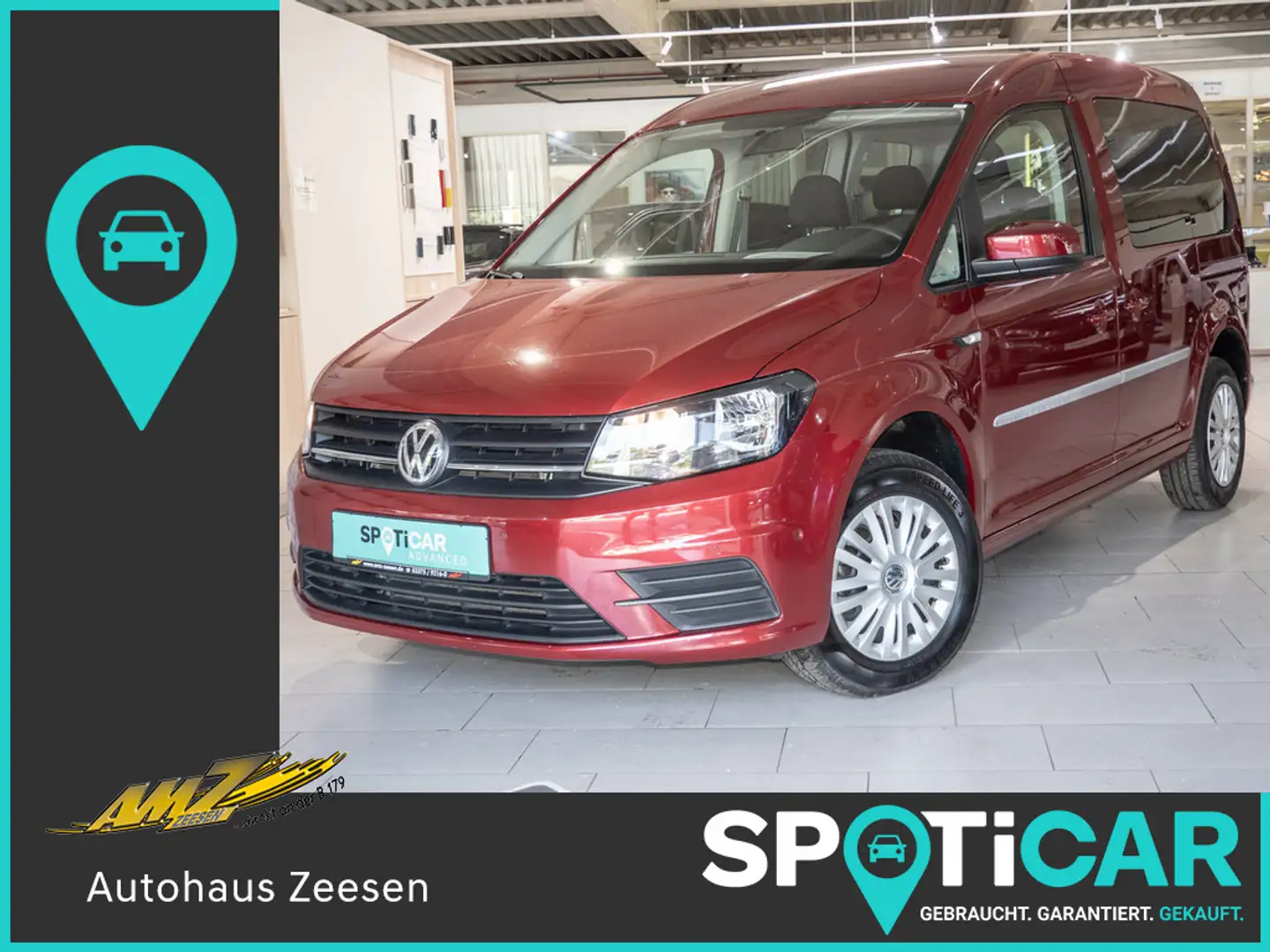 Volkswagen Caddy 1.0 TSI Trendline BMT NAVI PDC STANDHZ Rosso - 1