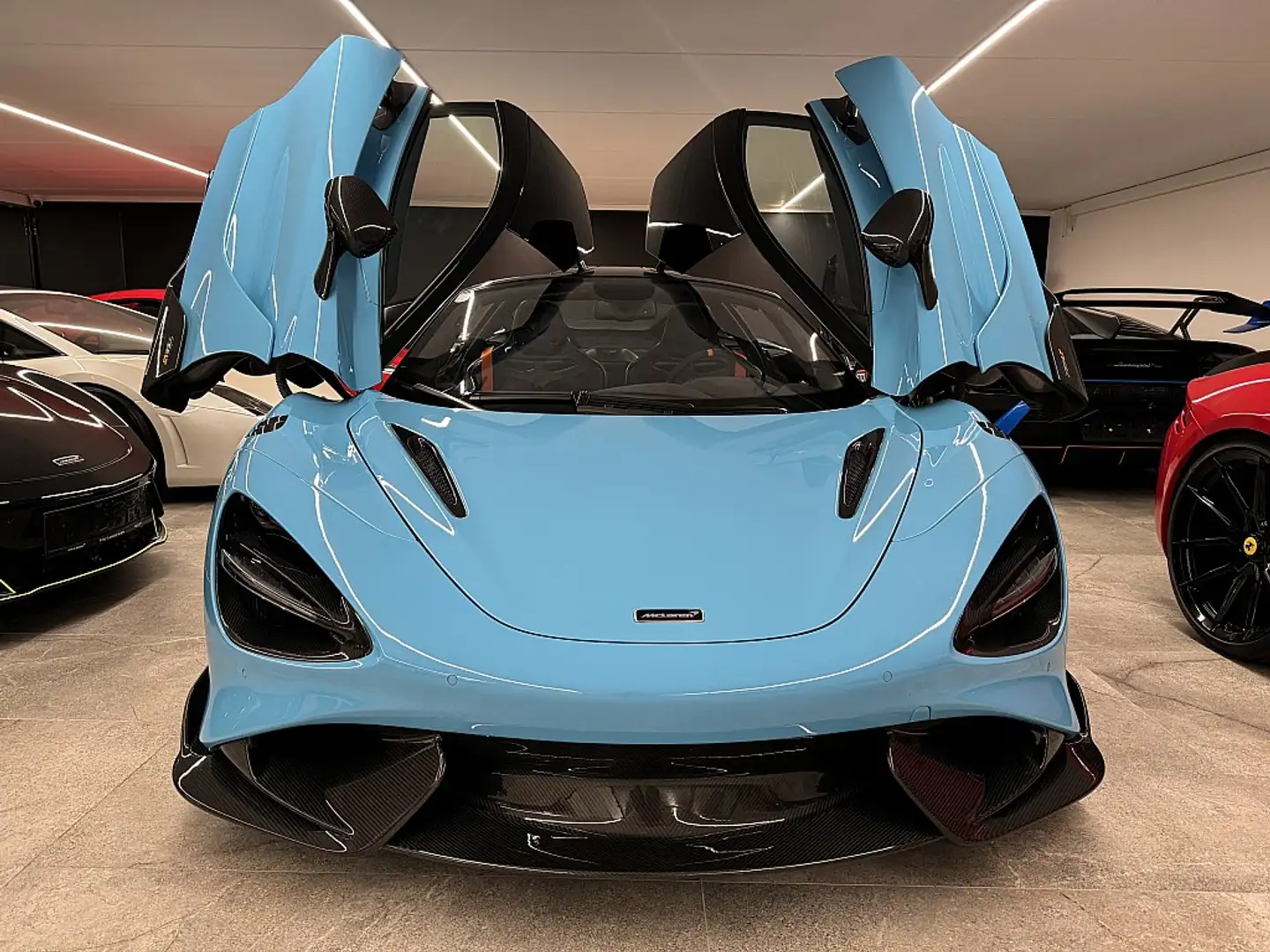 McLaren 765LT Coupe 765LT Netto 416.658 € MSO Voll-Carbon Neuzustand Blau - 1