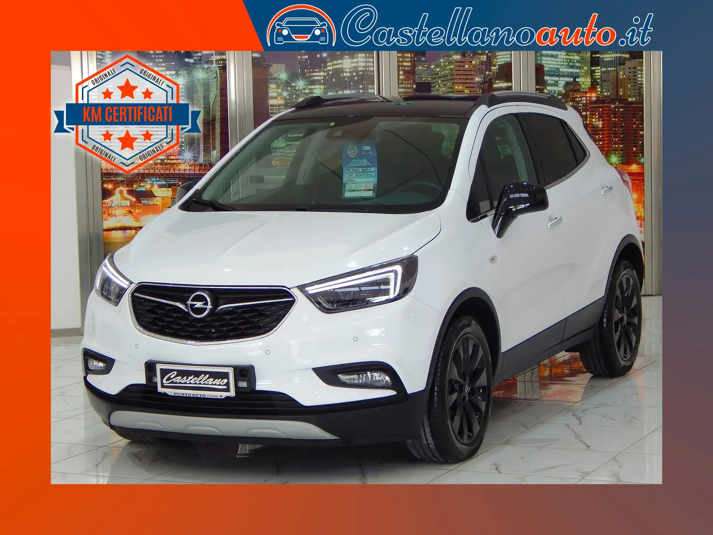 Opel Mokka X 1.6 CDTI B-Color 136cv Aut. NAVI-PELLE-PARK-LED Blanc - 1