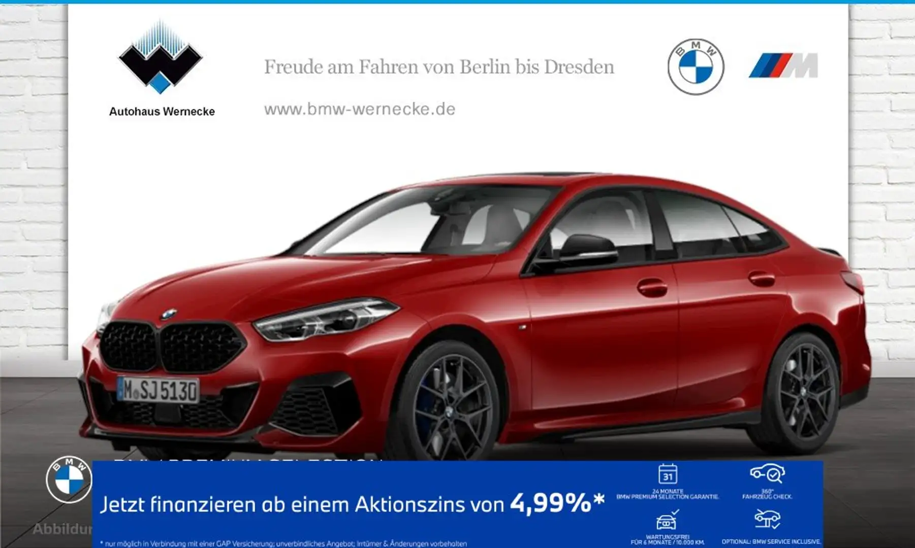 BMW 235 M235i xDrive Gran Coupé Gestiksteuerung Head-Up Rouge - 1