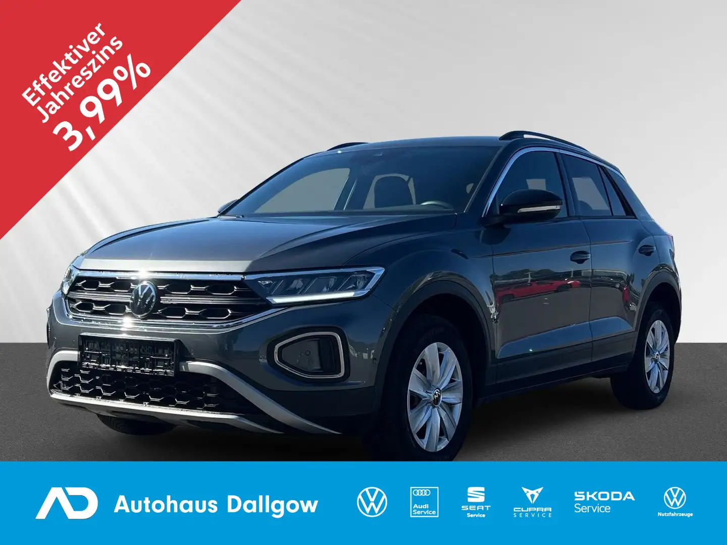 Volkswagen T-Roc GOAL 1.5 l TSI 150 PS*DSG LED+PDC+Navi+RFK Grau - 1