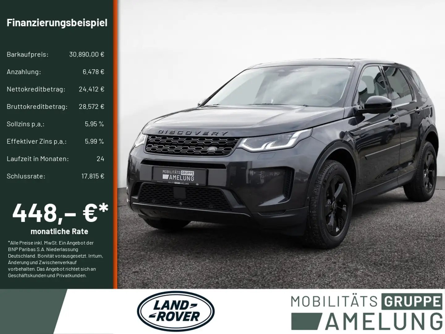 Land Rover Discovery Sport D200 SE AWD FACEL. MATRIX-LED Grijs - 1