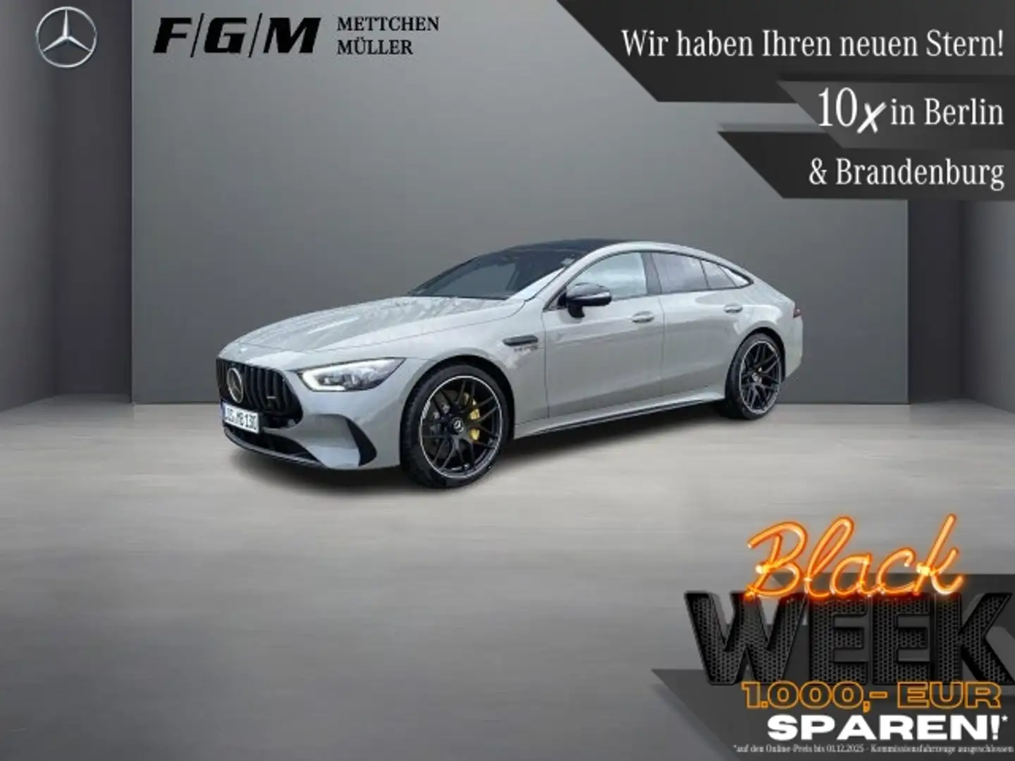 Mercedes-Benz AMG GT 63 S 4M+ Burm|KeyGo|MBeam|Standhz|TWA|360 Gris - 1
