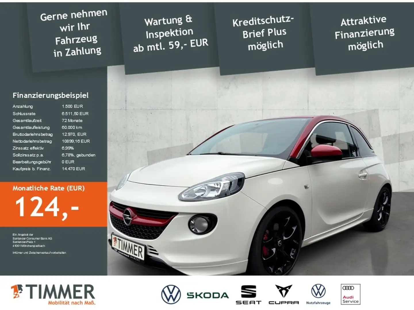 Opel Adam S 1.4 Turbo *INFINITY*WINTER-PAKET*SHZ*TEMPO* Bílá - 2
