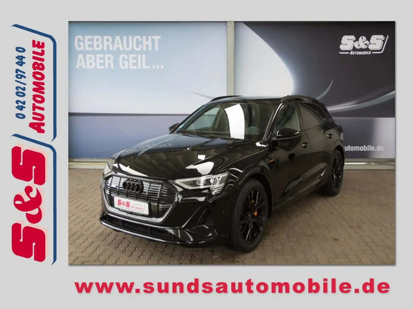 Audi e-tron 55 quattro S-Line Black,Leder,B&O,MATRIX Schwarz - 1