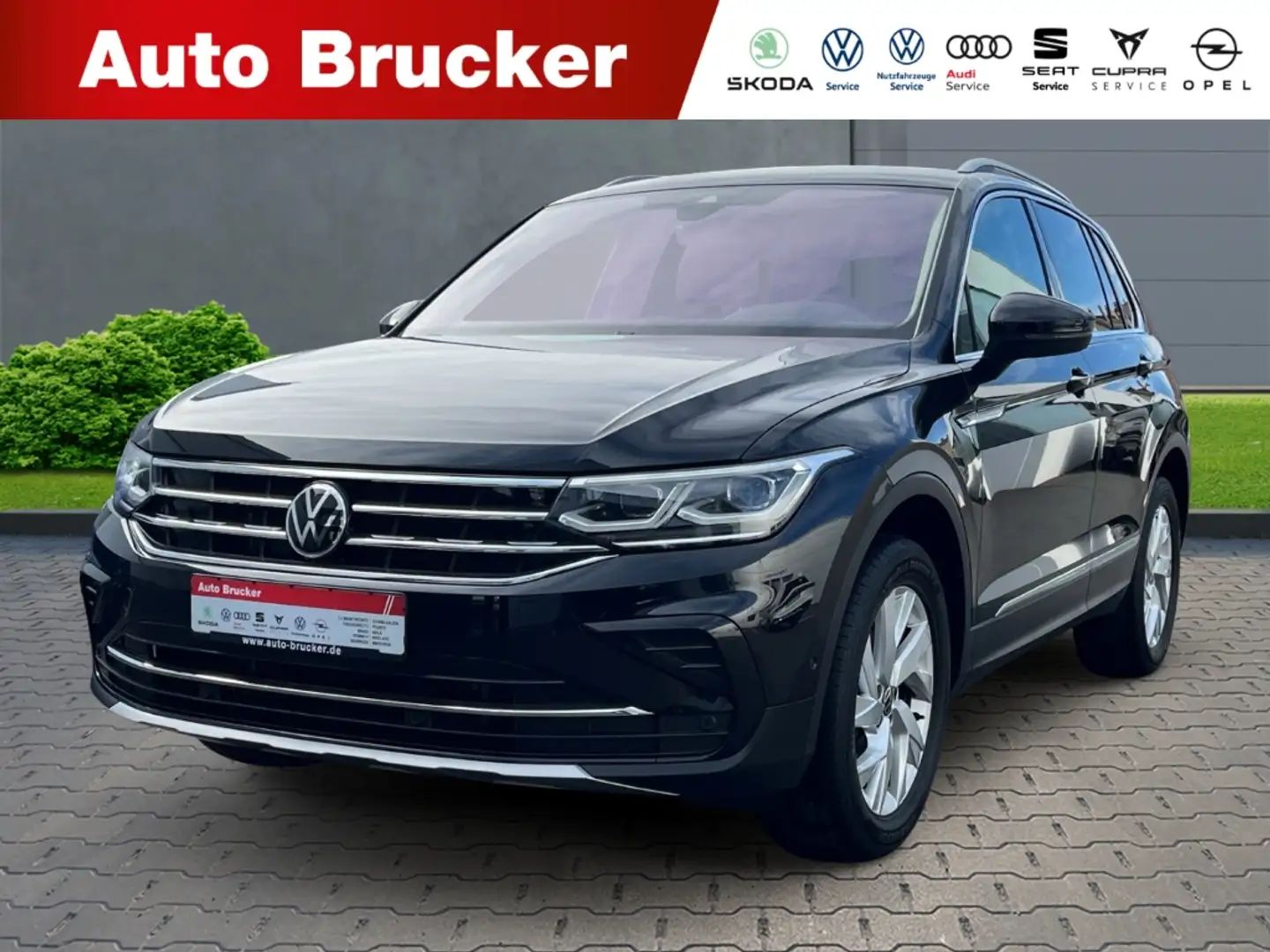 Volkswagen Tiguan Elegance 4Motion 2.0 TDI BMT+AHK+Kamera+Matrix Zwart - 1