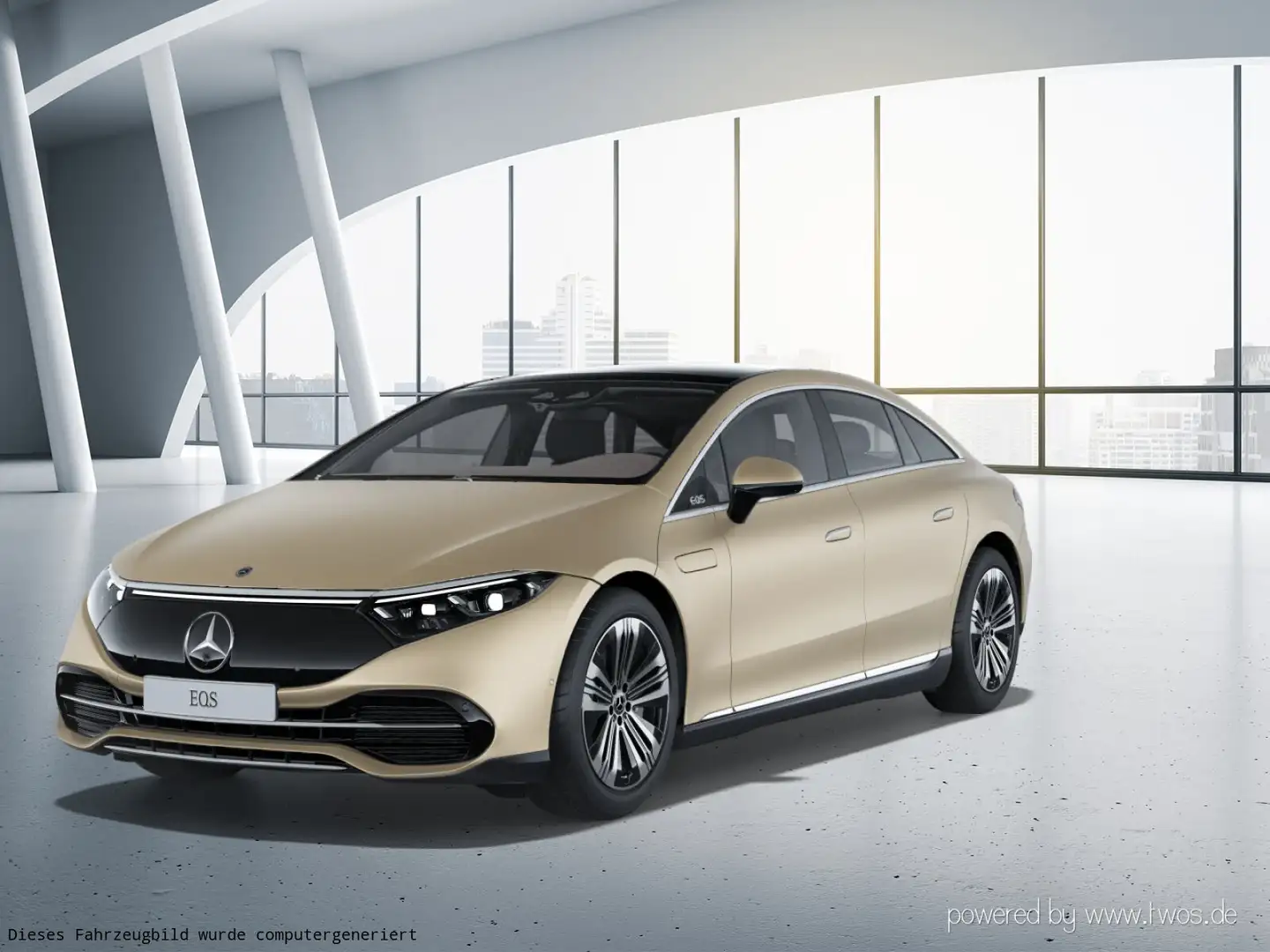 Mercedes-Benz EQS EQS 500 4M Electric Art/Pano-Dach/Distronic/Navi Gold - 2