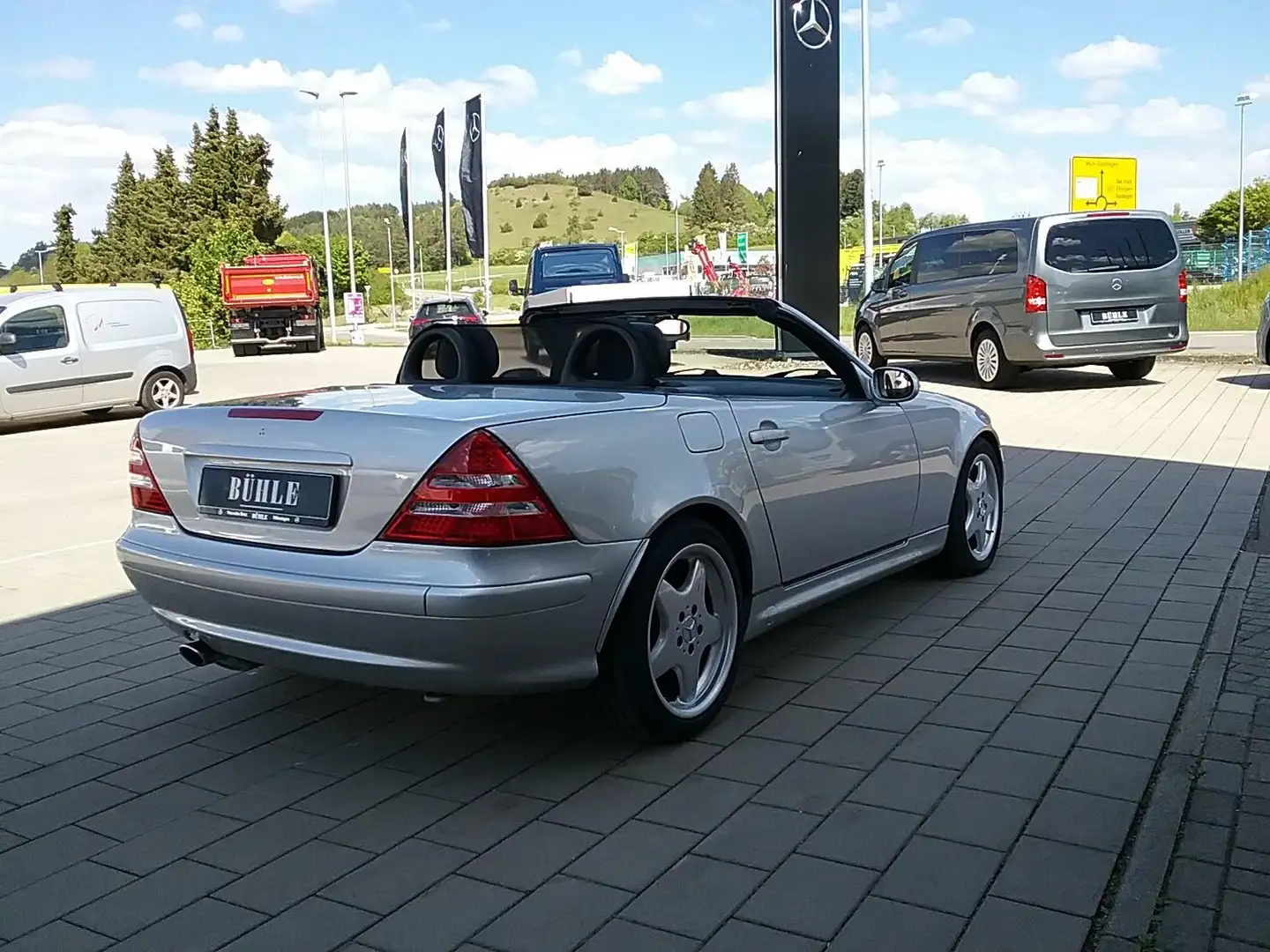 Mercedes-Benz SLK 200 KOMPRESSOR+VARIO-DACH+WINDSCHOTT+LEDER+SITZHEIZUNG Silber - 2