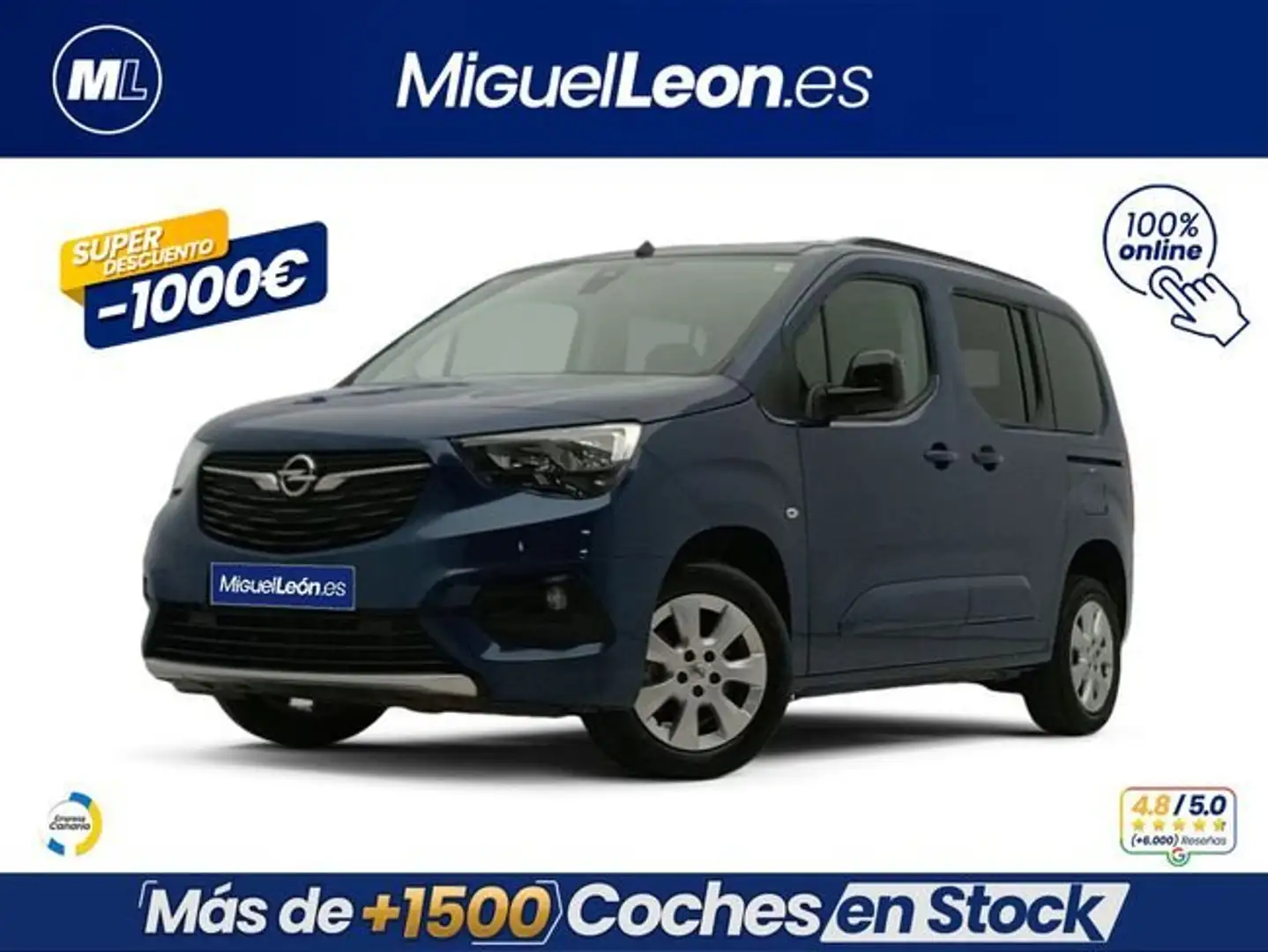 Opel Combo Life 1.5TD S/S Elegance L 100 Azul - 1