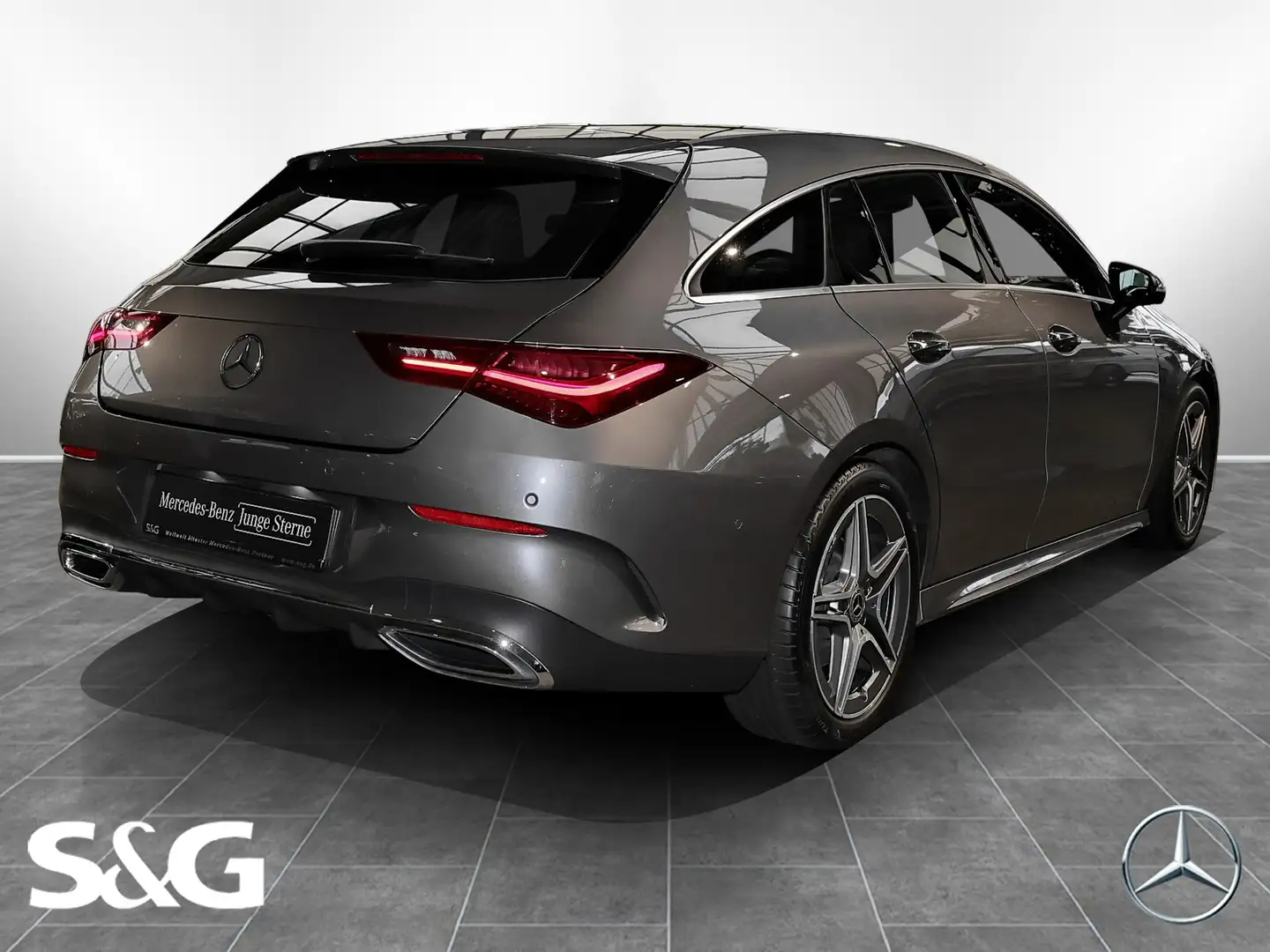 Mercedes-Benz CLA 200 d AMG PANORAMA+360°+18" Gris - 2