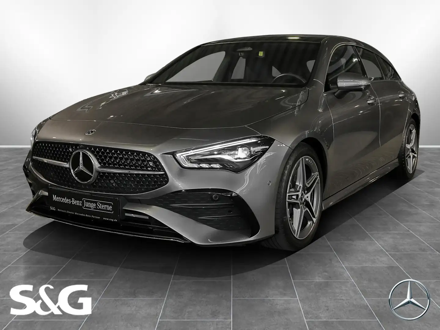 Mercedes-Benz CLA 200 d AMG PANORAMA+360°+18" Gris - 1