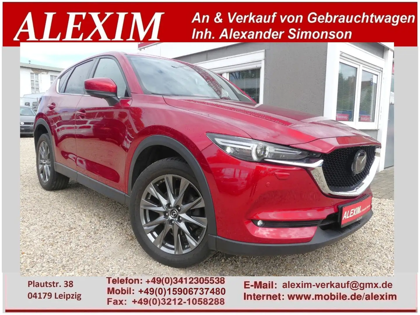 Mazda CX-5 AWD/HUD/Leder/360/Matrix-LED/Sitzlüftung Rot - 1