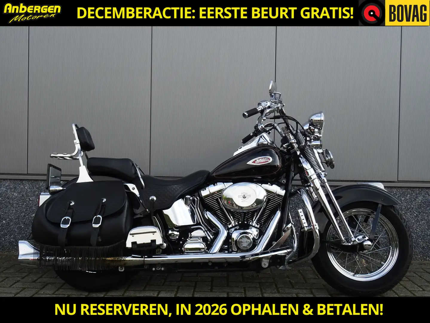 Harley-Davidson Heritage Springer FLSTS Zwart - 1