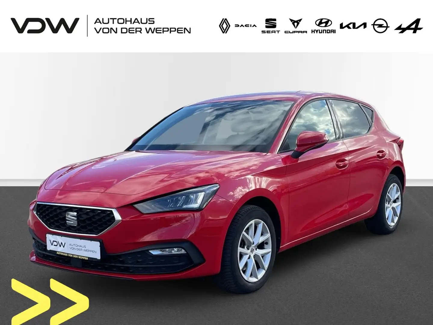 SEAT Leon Style TSI LED SHZ Lenkrad beheizt Allwetter Klima Rot - 1