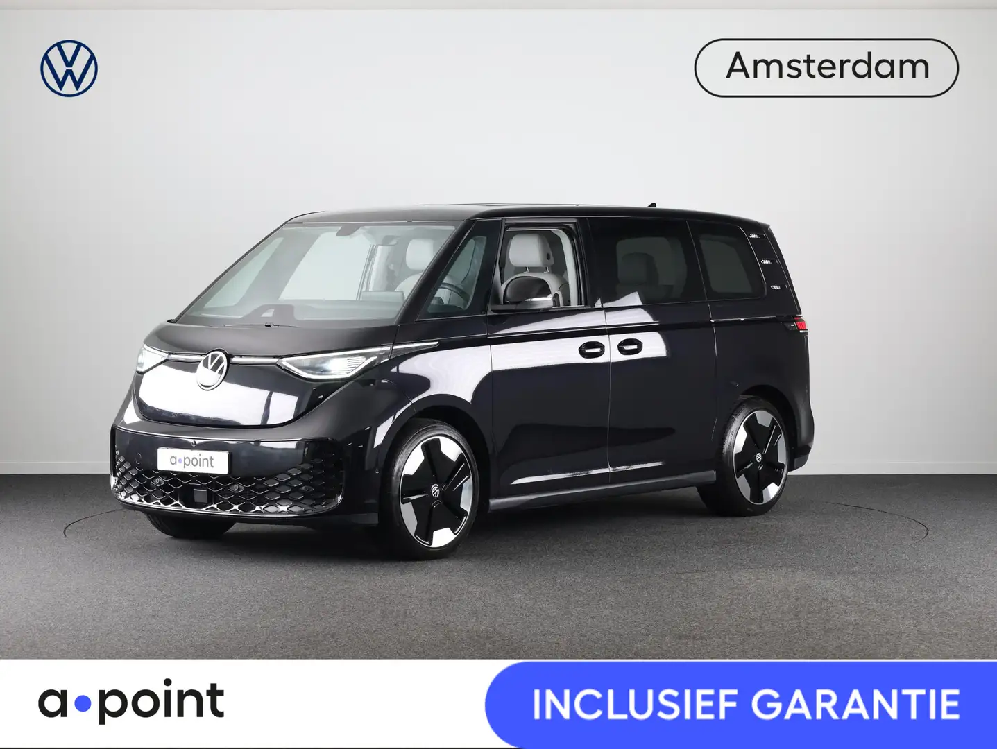 Volkswagen ID. Buzz 1st Max 77kWh 204 PK | Navigatie | Wegklapbare tre Zwart - 1