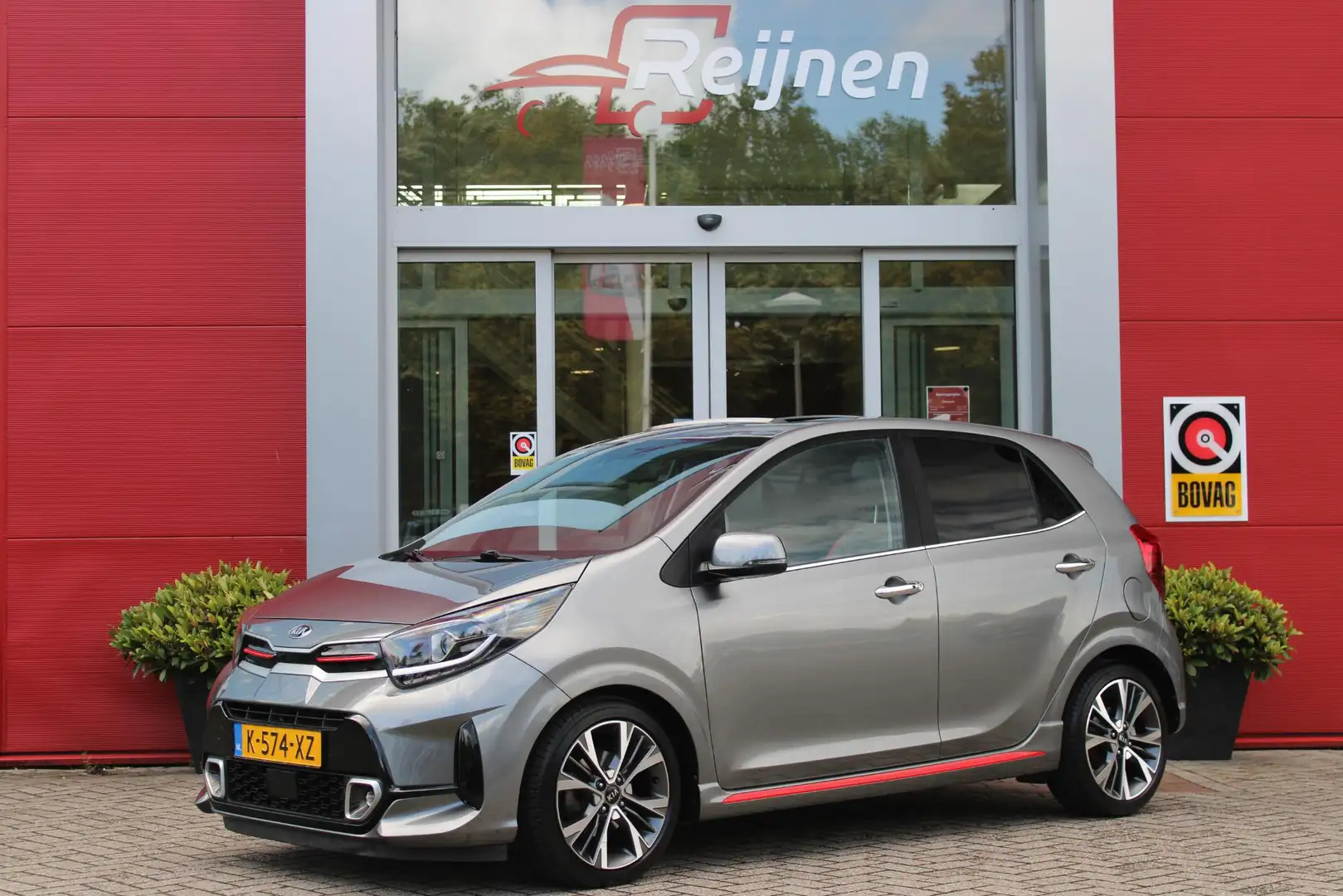 Kia Picanto 1.0 T-GDi 100PK GT-LINE | PANORAMISCH SCHUIF/KANTE Grijs - 1
