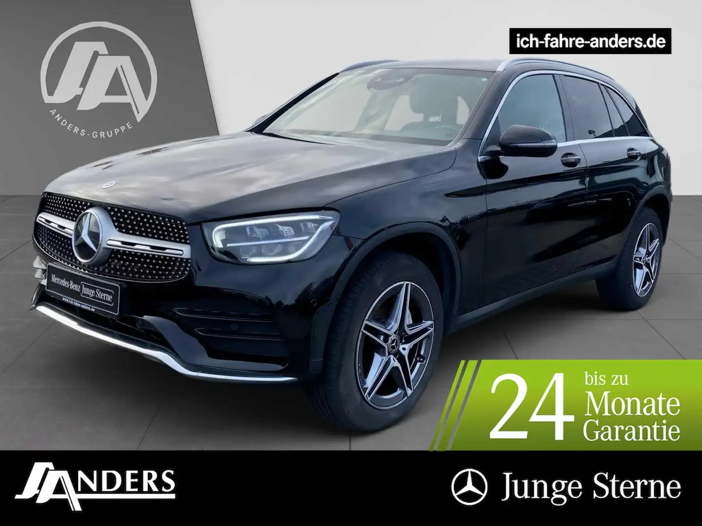 Mercedes-Benz GLC 300 de 4M AMG+MBUX+digCock+Distr+AHK+LED+Kam Schwarz - 1