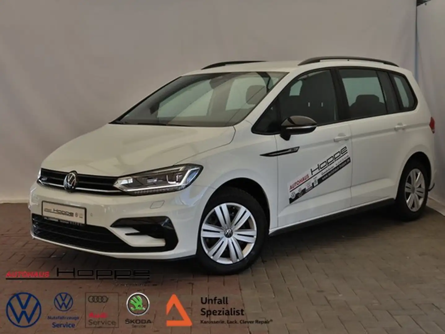 Volkswagen Touran Highline 1.5 TSI DSG ab 1,99%+R-LINE+AHK+NAV+RFK Weiß - 1