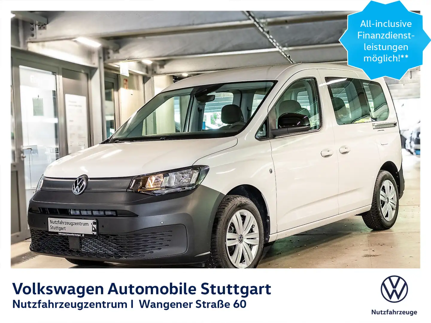 Volkswagen Caddy 1.5 TSI Euro 6d ISC FCM Navi Klima Weiß - 1