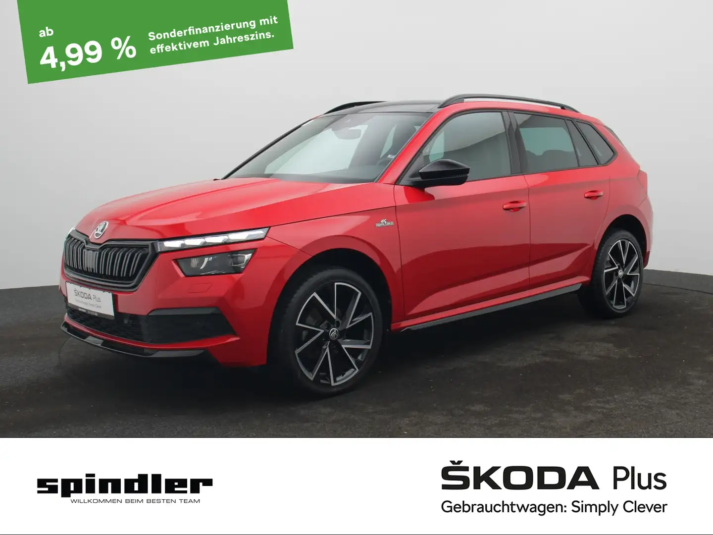 Skoda Kamiq Monte Carlo 1.5 TSI DSG / Navi, Pano, AHK Rot - 1