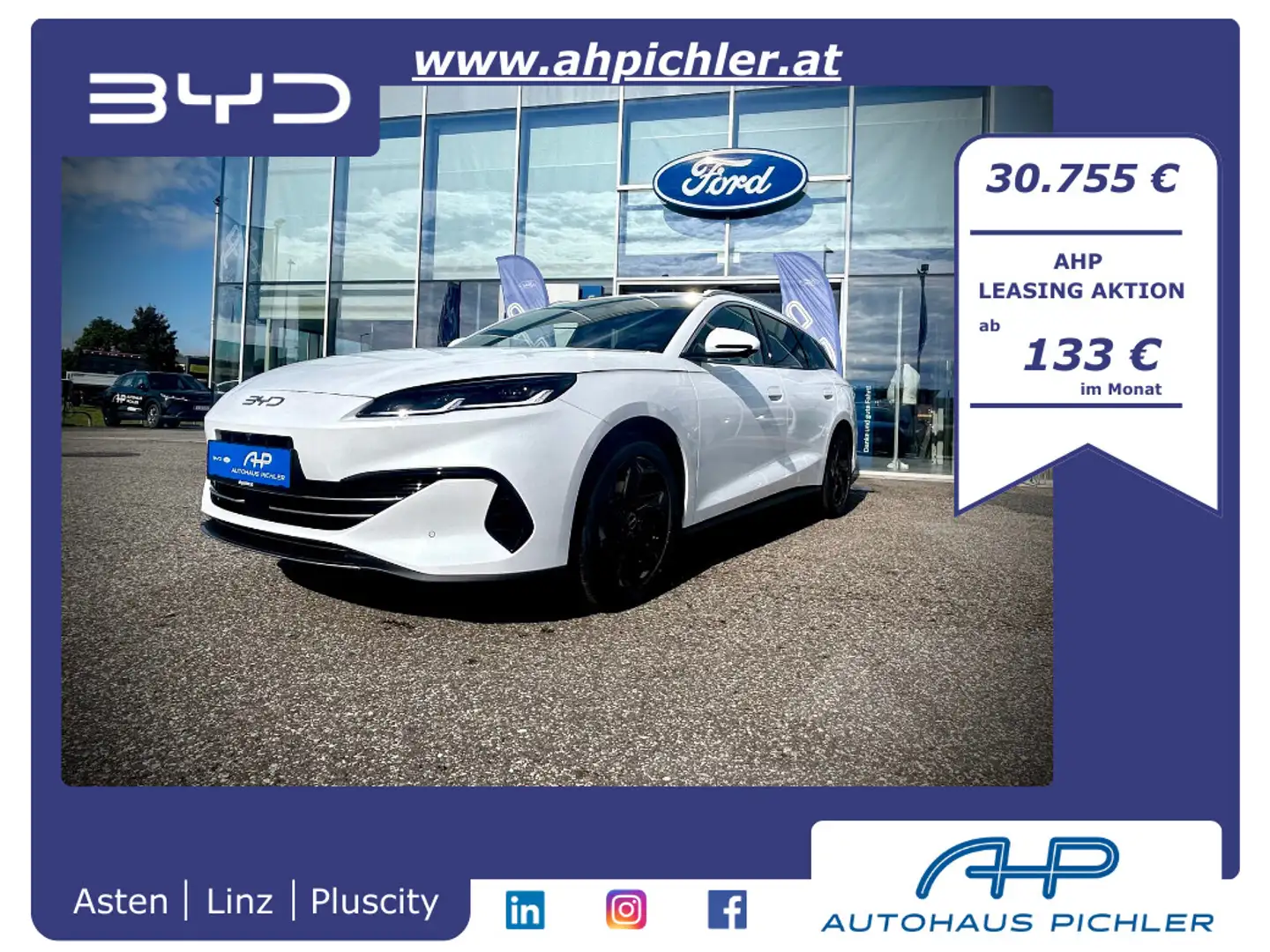 BYD Seal 6 DM-i Touring Comfort Lite PHEV 19kWh 212PS WOW ... Weiß - 1