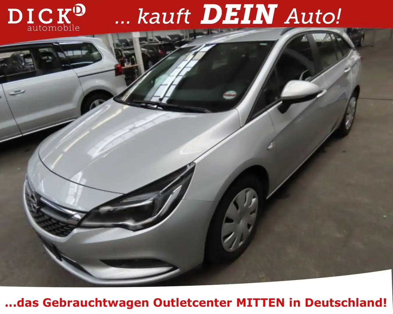 Opel Astra ST 1.6d Business Aut. NAVI/PDC/SHZ/CARPLAY Silber - 1