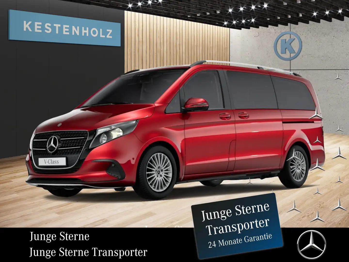 Mercedes-Benz V 220 V 220 d STYLE Lang *AHK*KAMERA*MBUX*SHZ*NAVI* Rojo - 1